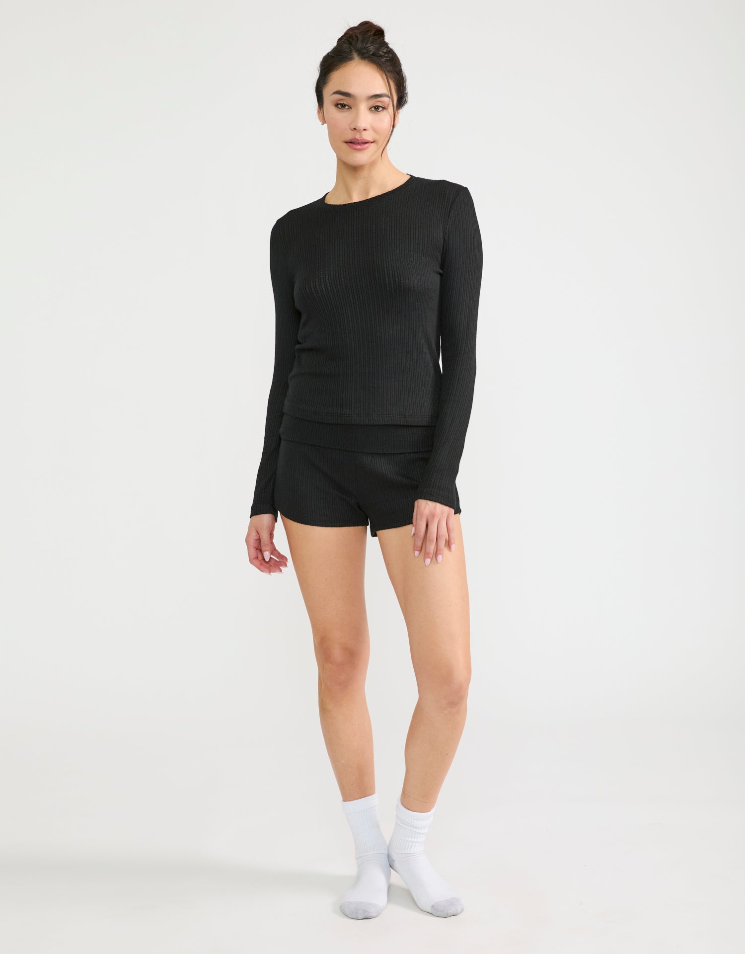 Ventura Pointelle Short - Black