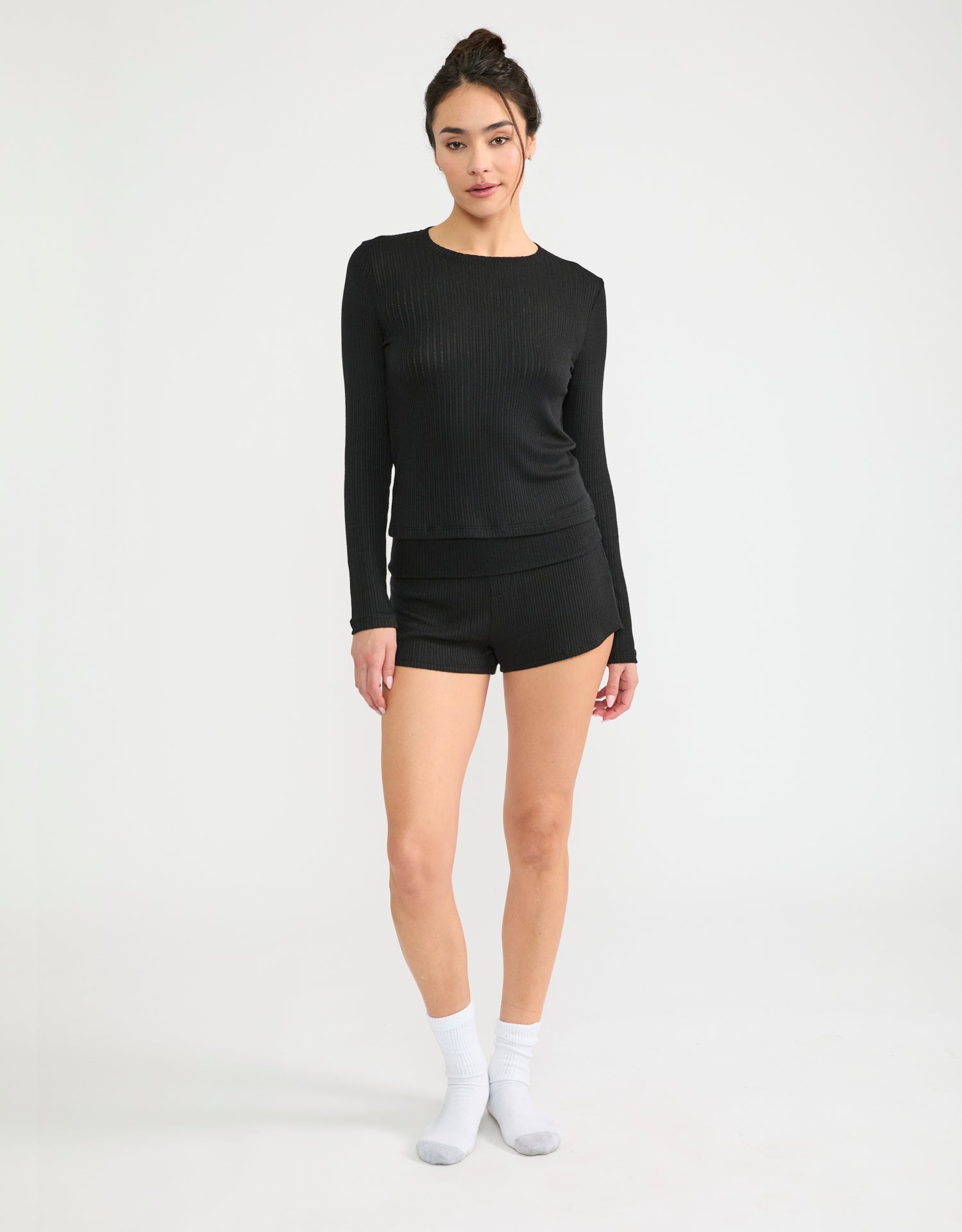 Ventura Pointelle Short - Black