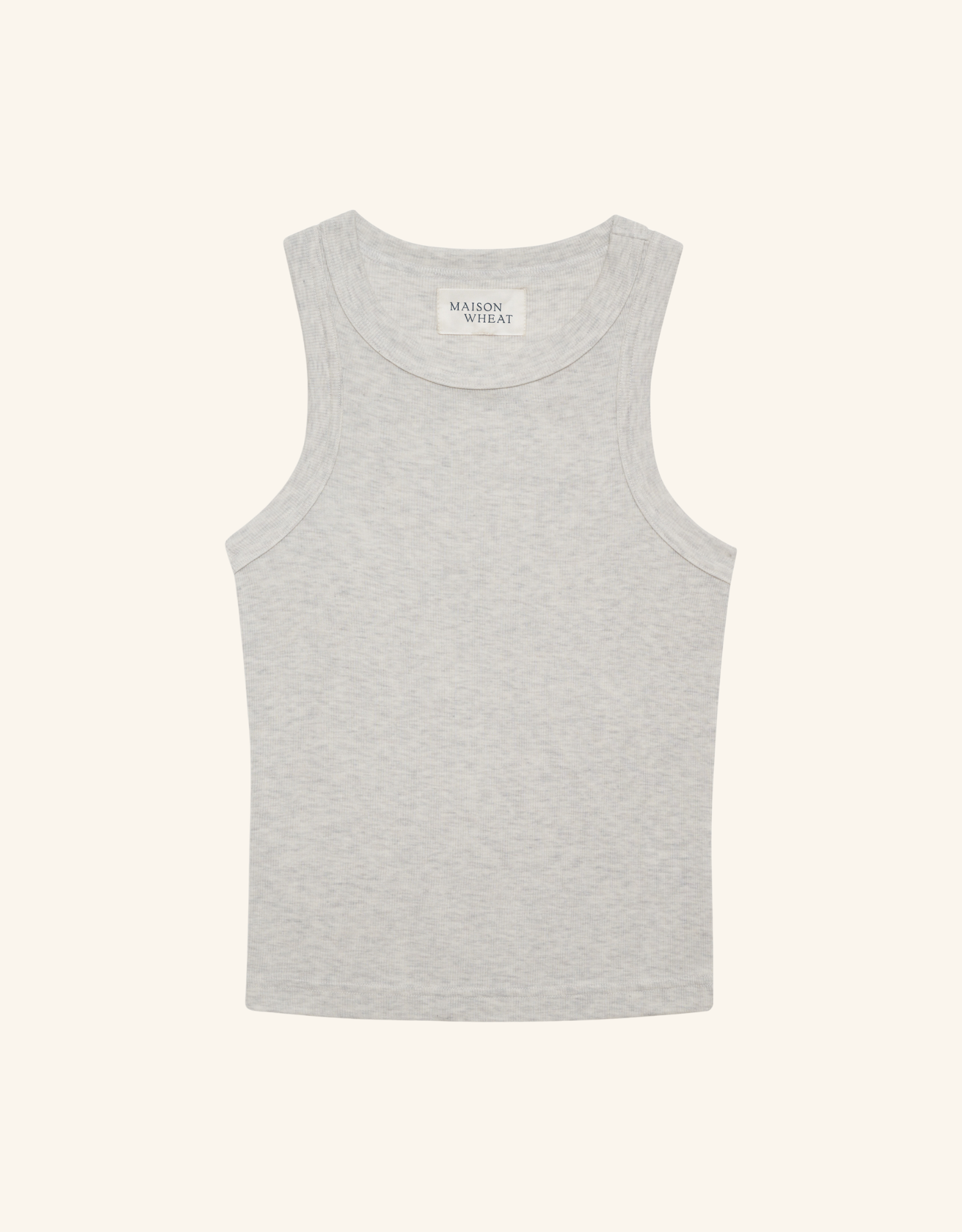 Knoxville Ribbed Tank - Heather Ash