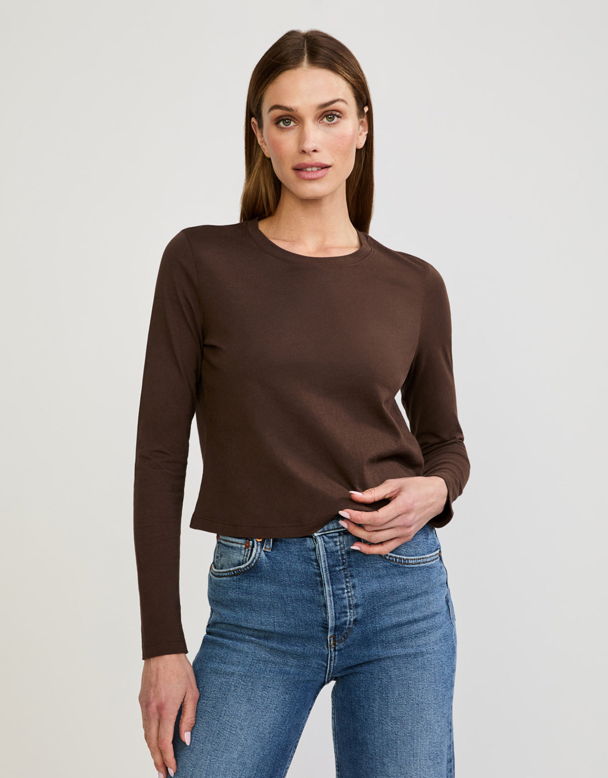 Austin Long Sleeve Tee - Espresso