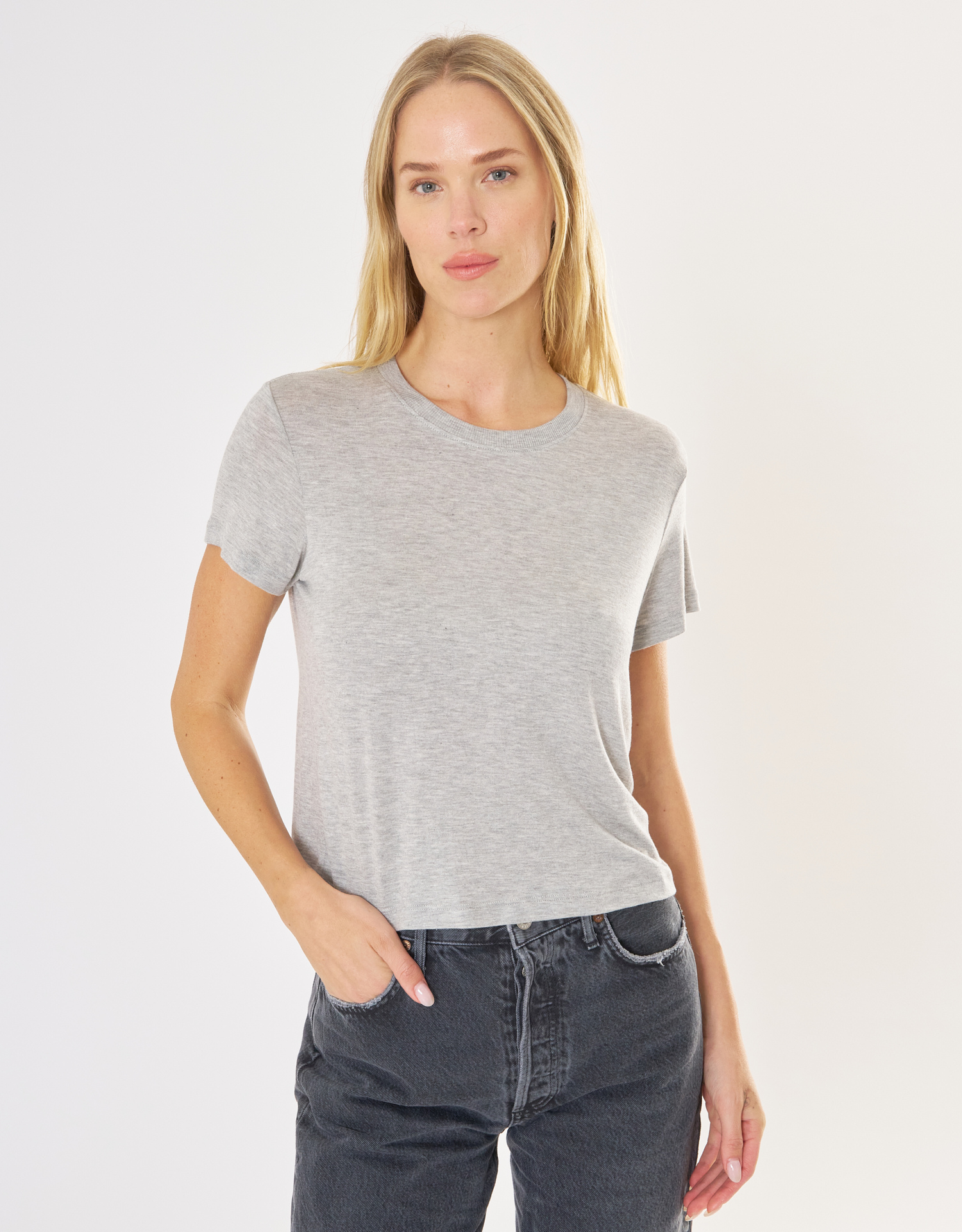 Brooklyn Tee - Heather Grey