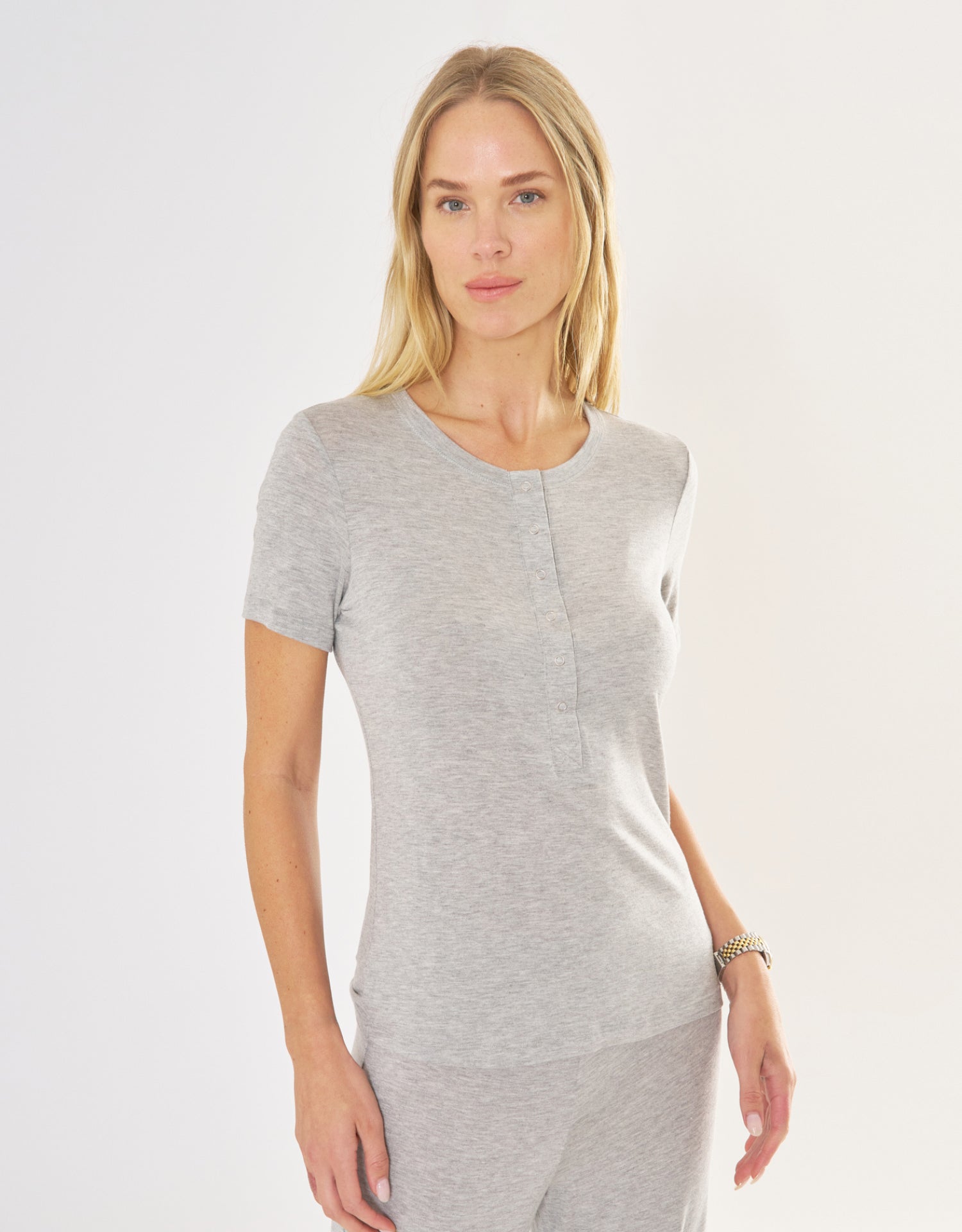 Monte Carlo Henley - Heather Grey