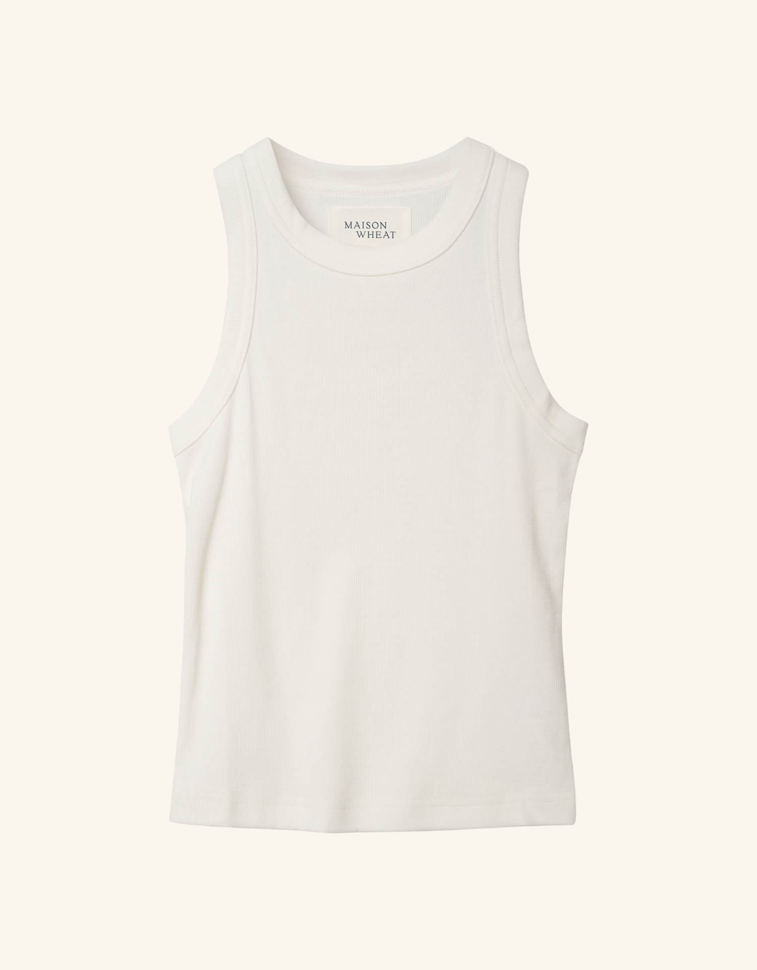 Knoxville Ribbed Tank - White