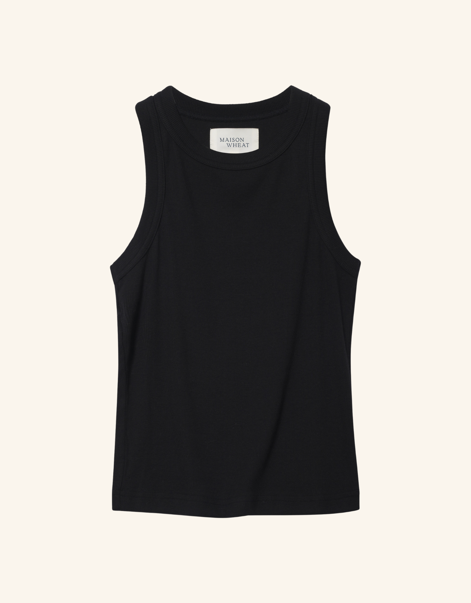 Knoxville Ribbed Tank - Black