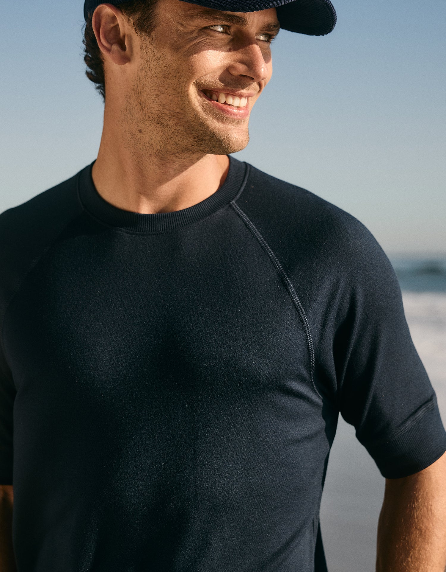 Monaco Sweatshirt Tee - Navy