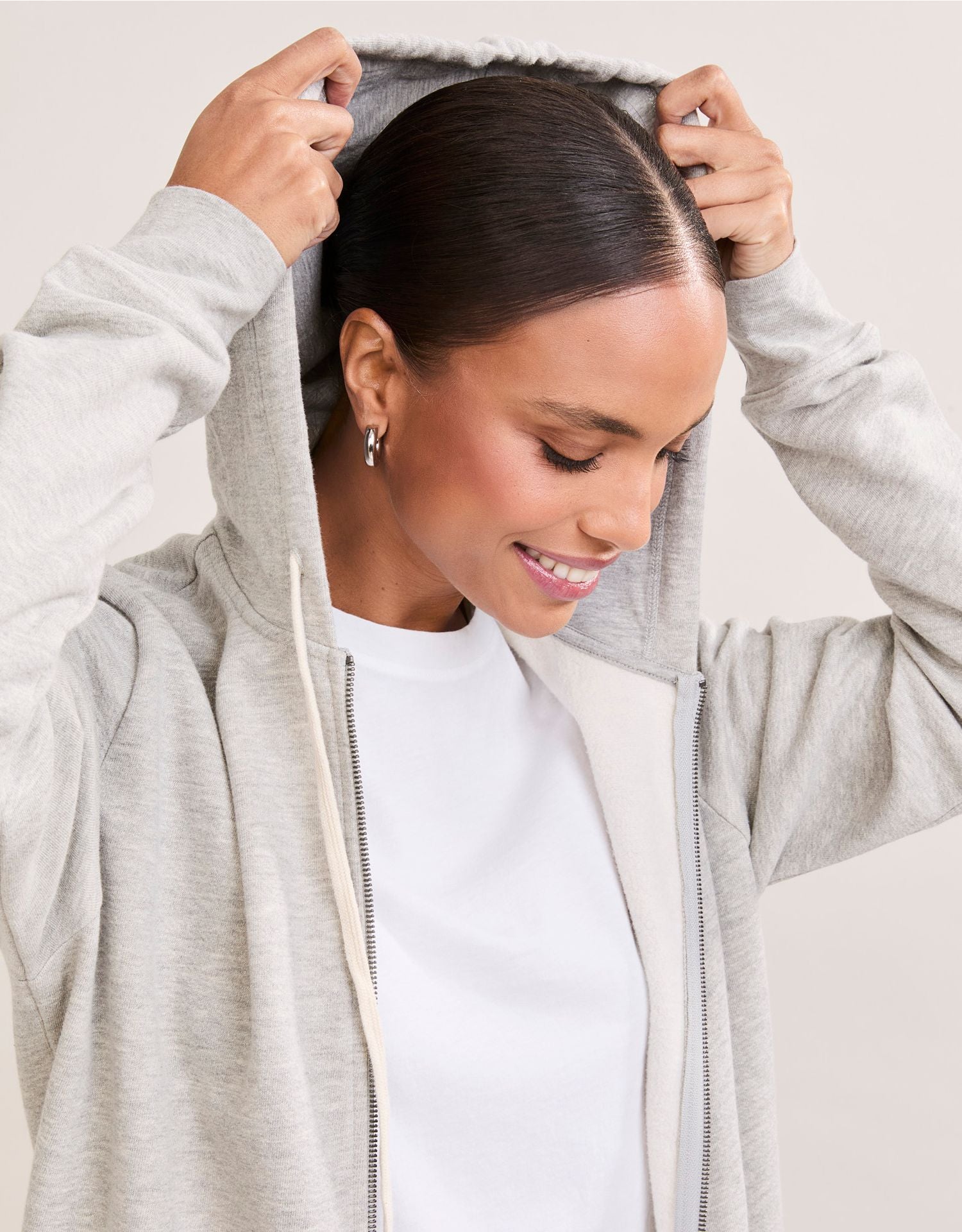 Georgetown Unisex Zip Hoodie - Heather Grey