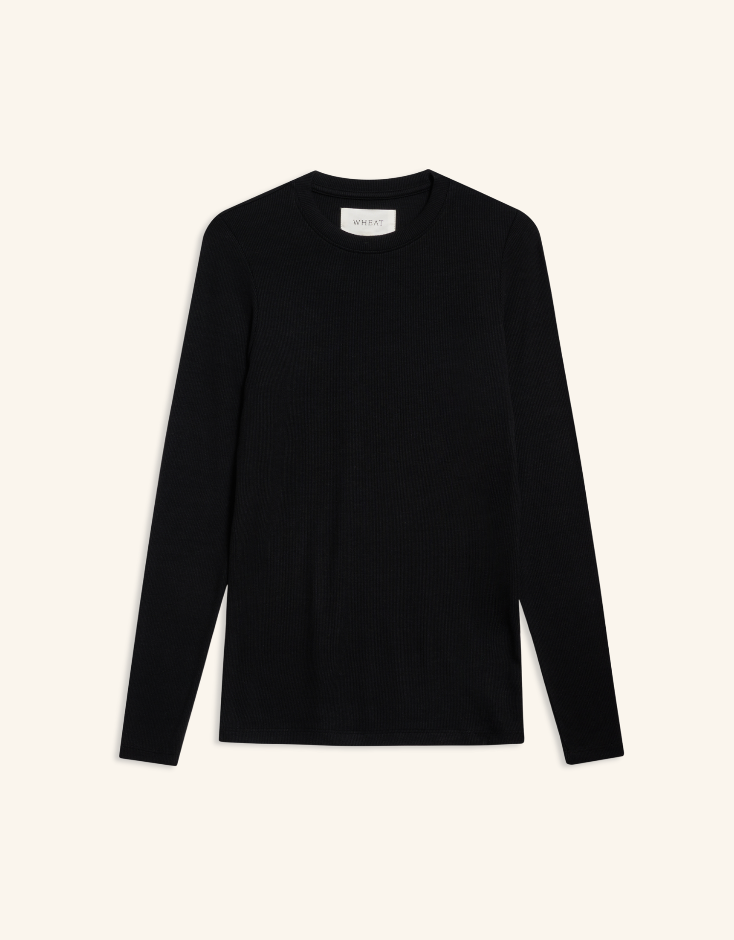 Chicago Ribbed Long Sleeve - Black