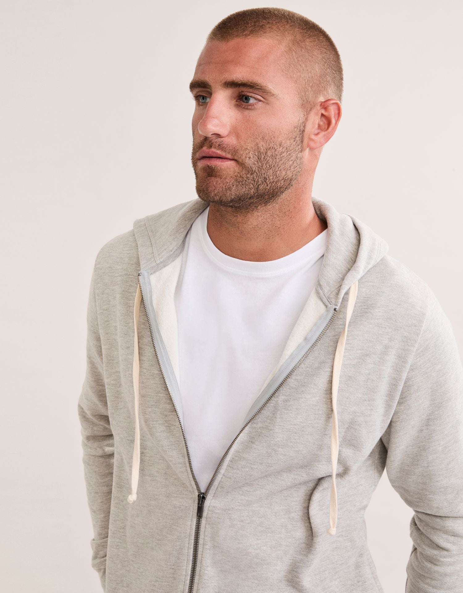 Georgetown Unisex Zip Hoodie - Heather Grey
