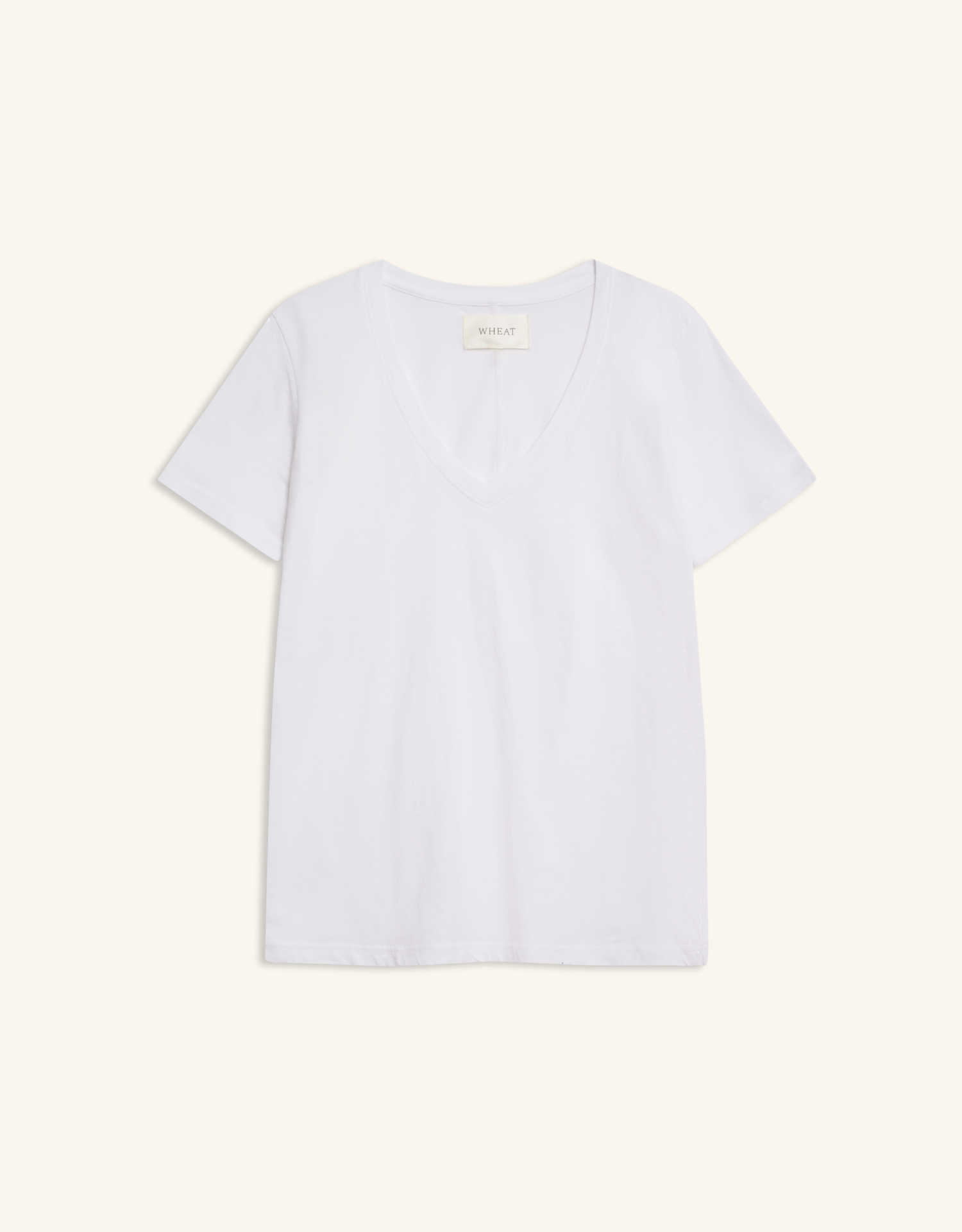 Charleston V Neck Tee - White