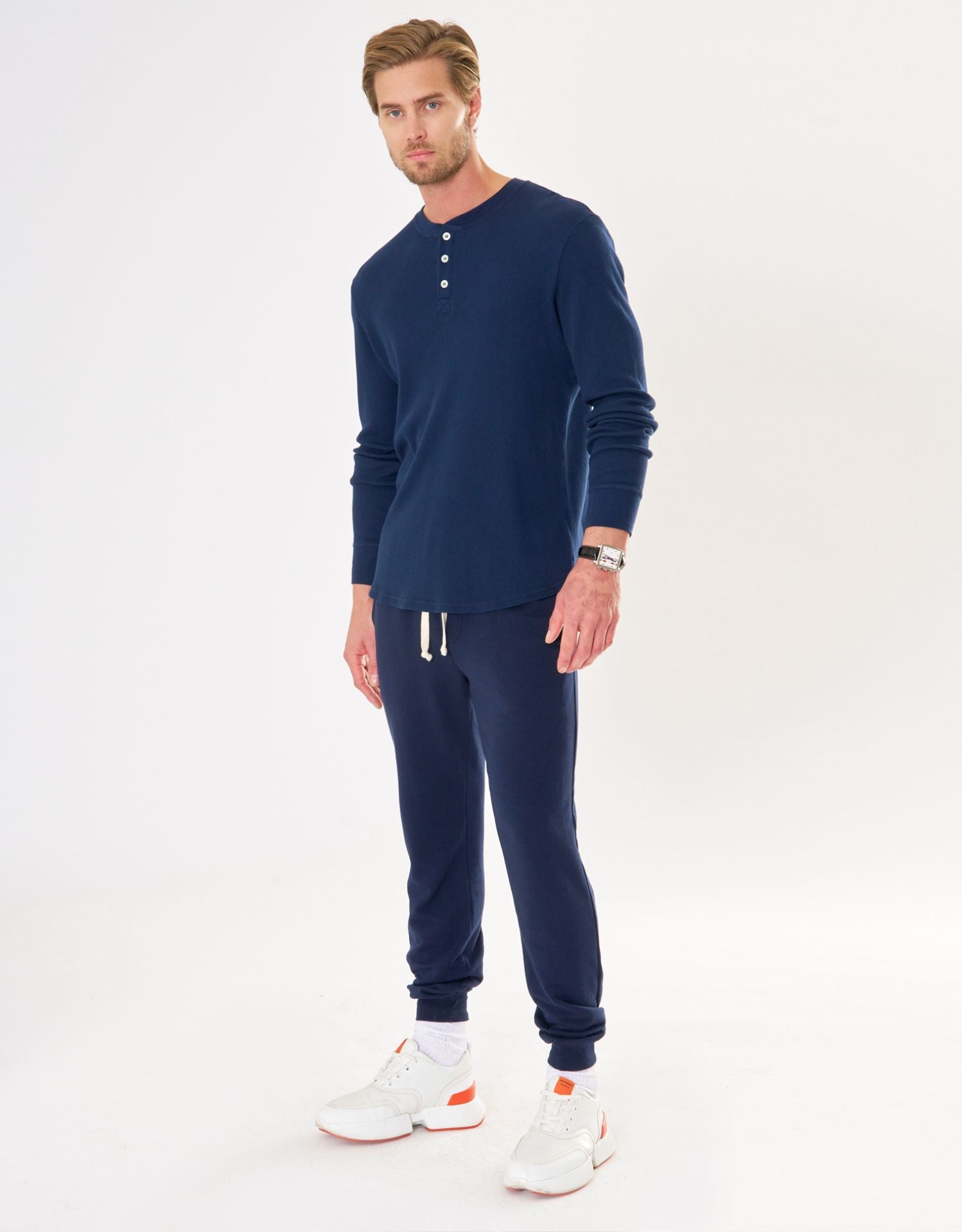 Vail Thermal Henley - Navy
