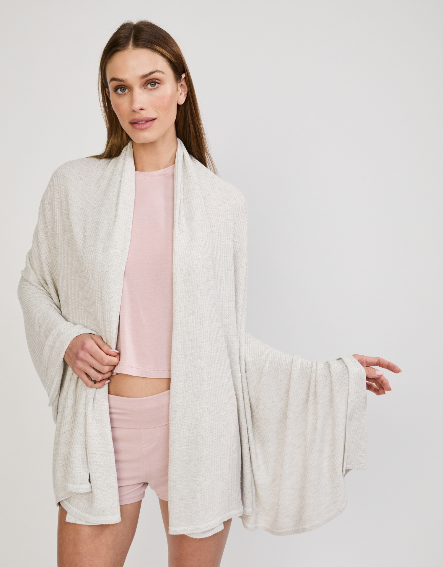 Big Sky Wrap - Heather Ash