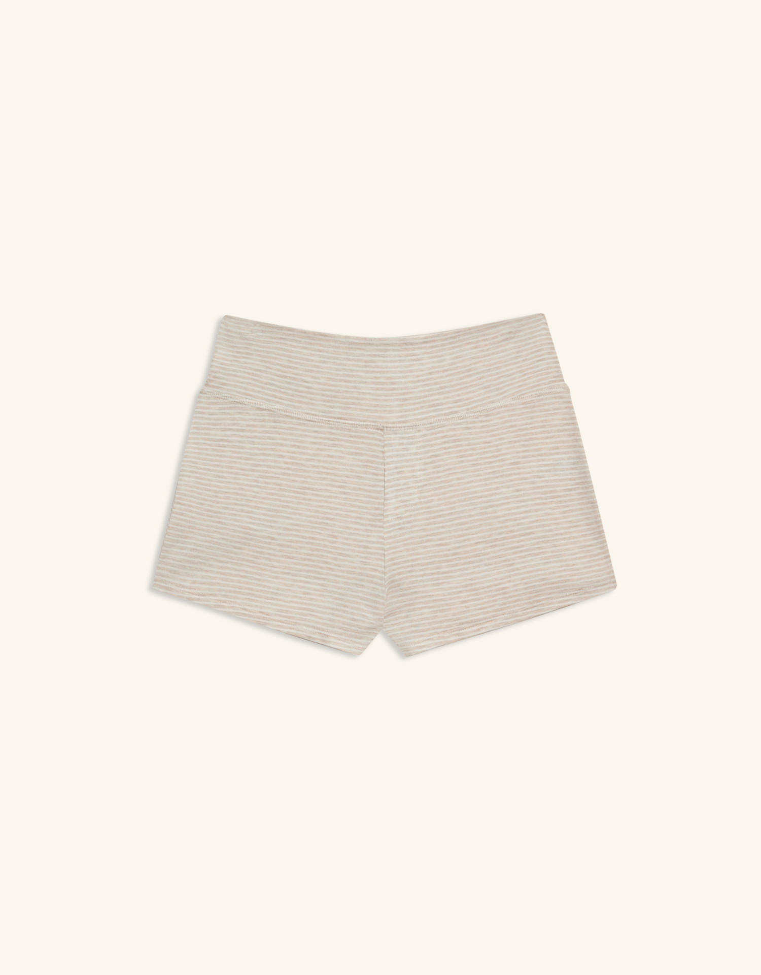 Brentwood Short - Oatmeal and White Stripe