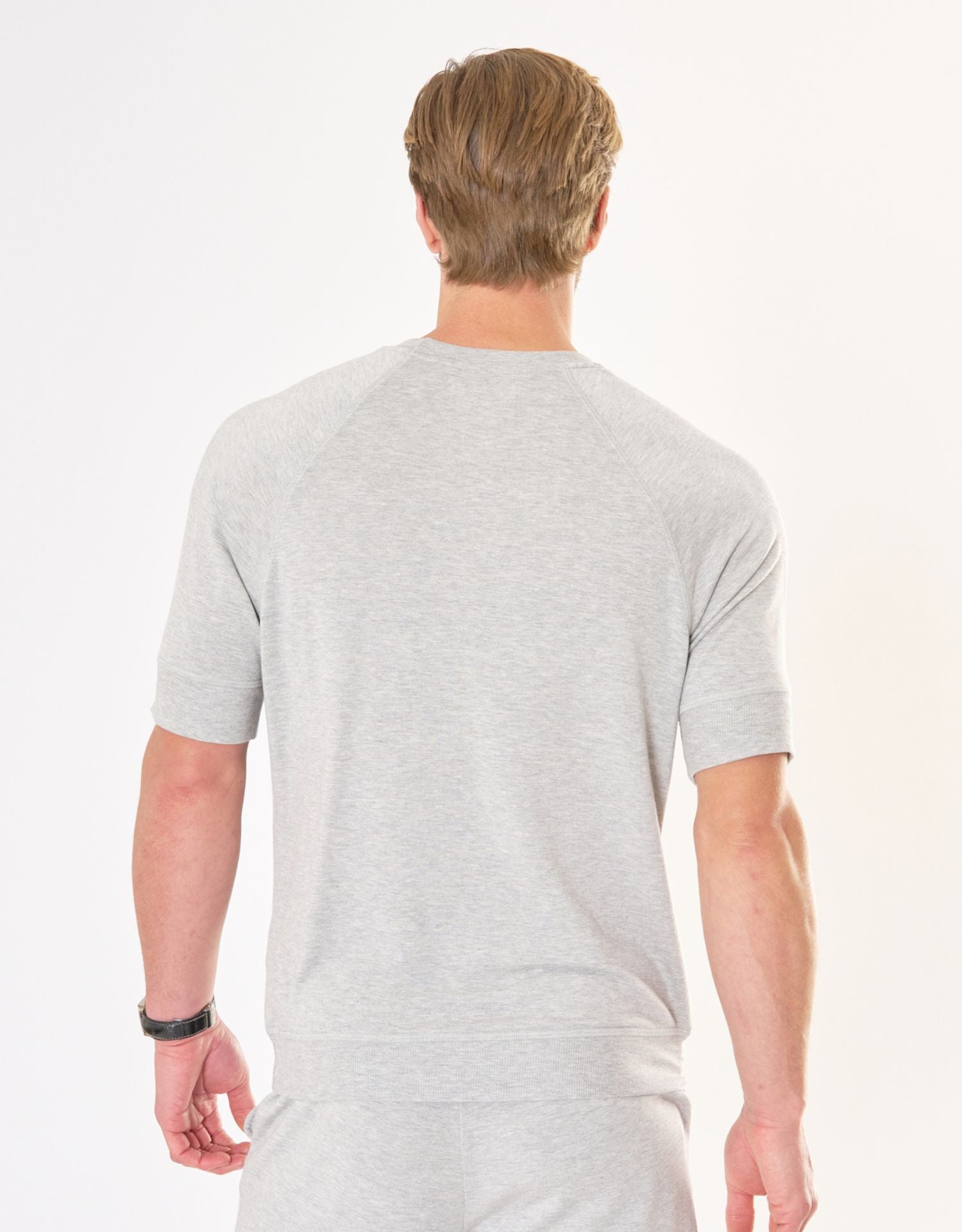 Monaco Sweatshirt Tee - Heather Grey