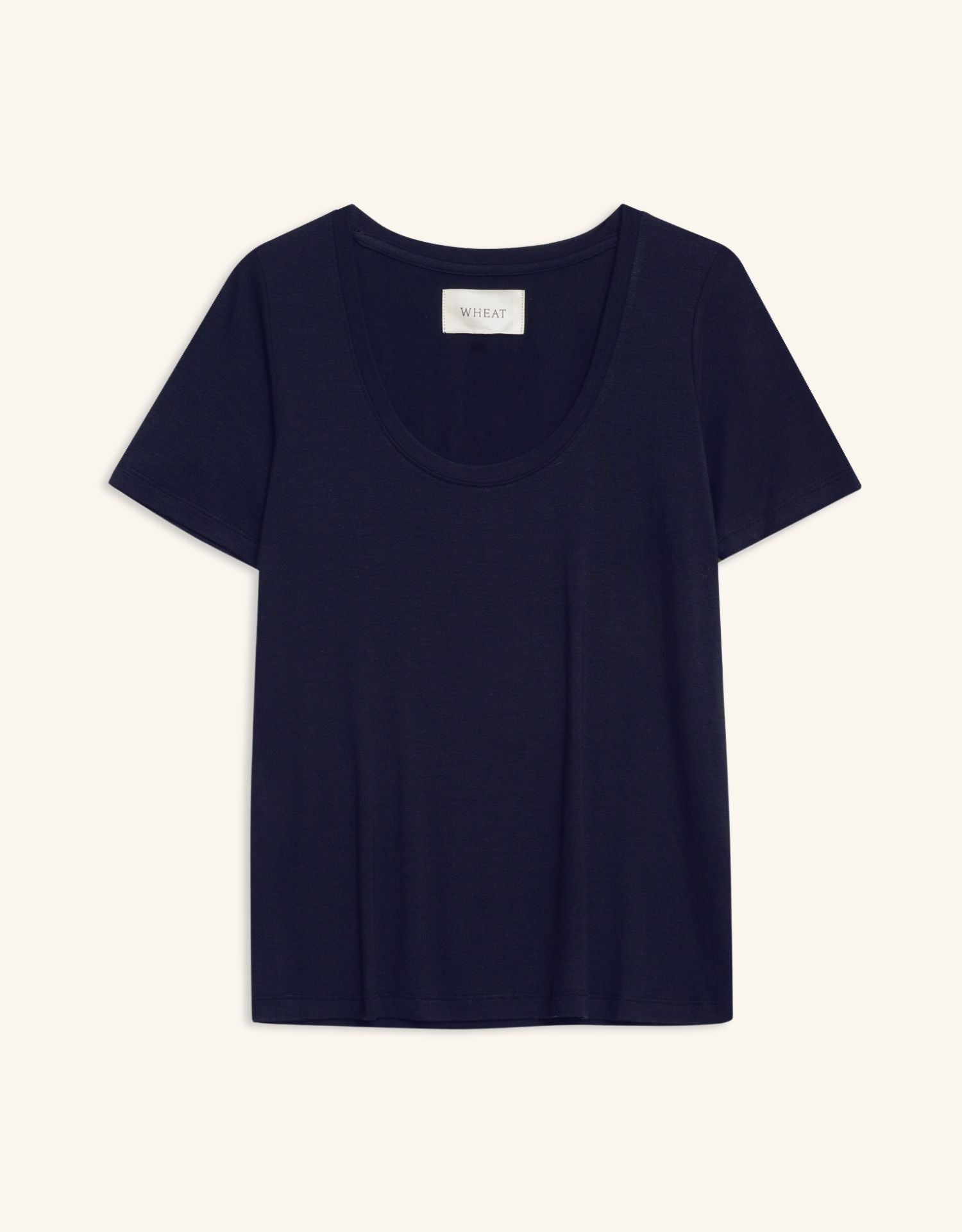Boston Scoop Neck Tee - Navy
