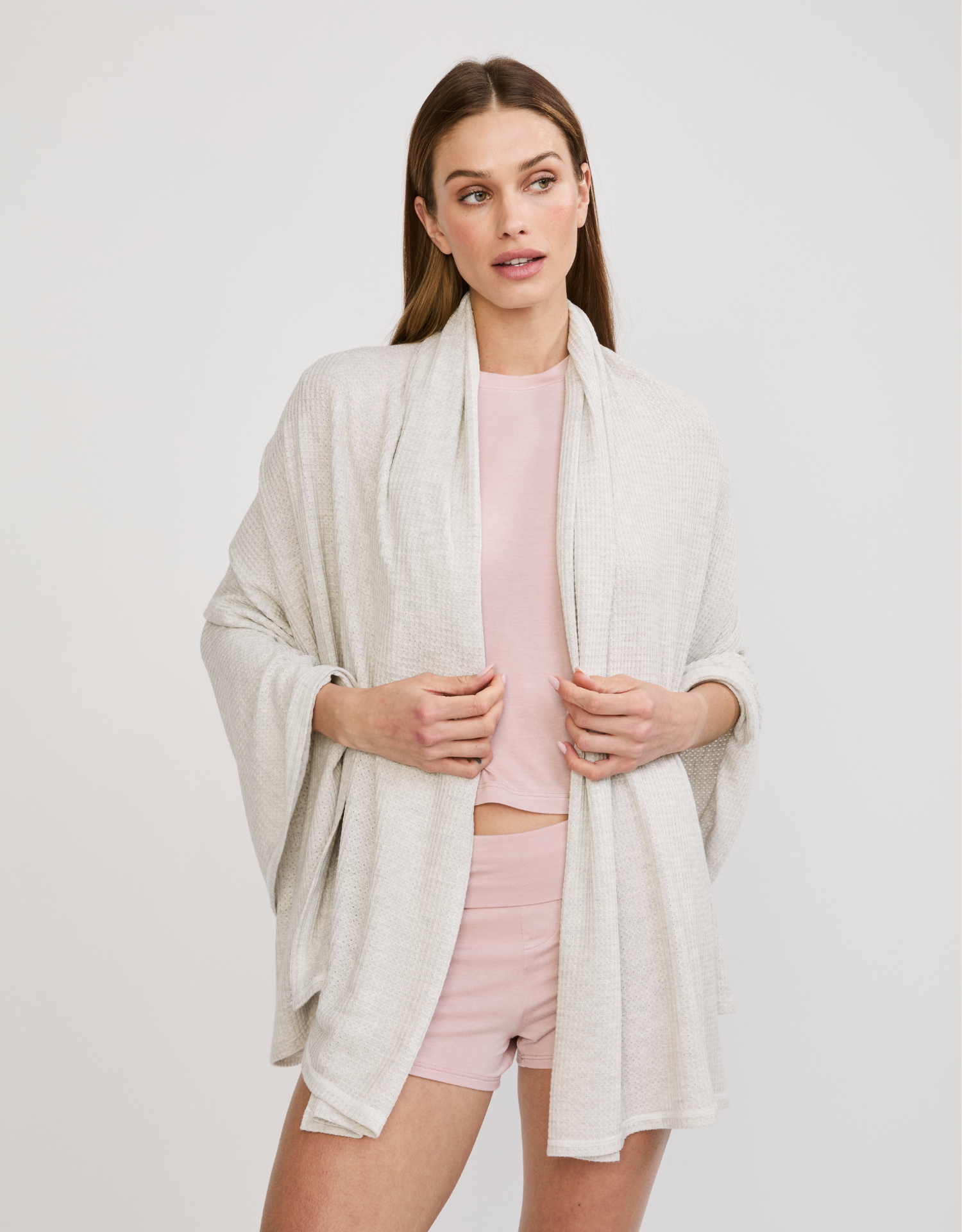 Big Sky Wrap - Heather Ash