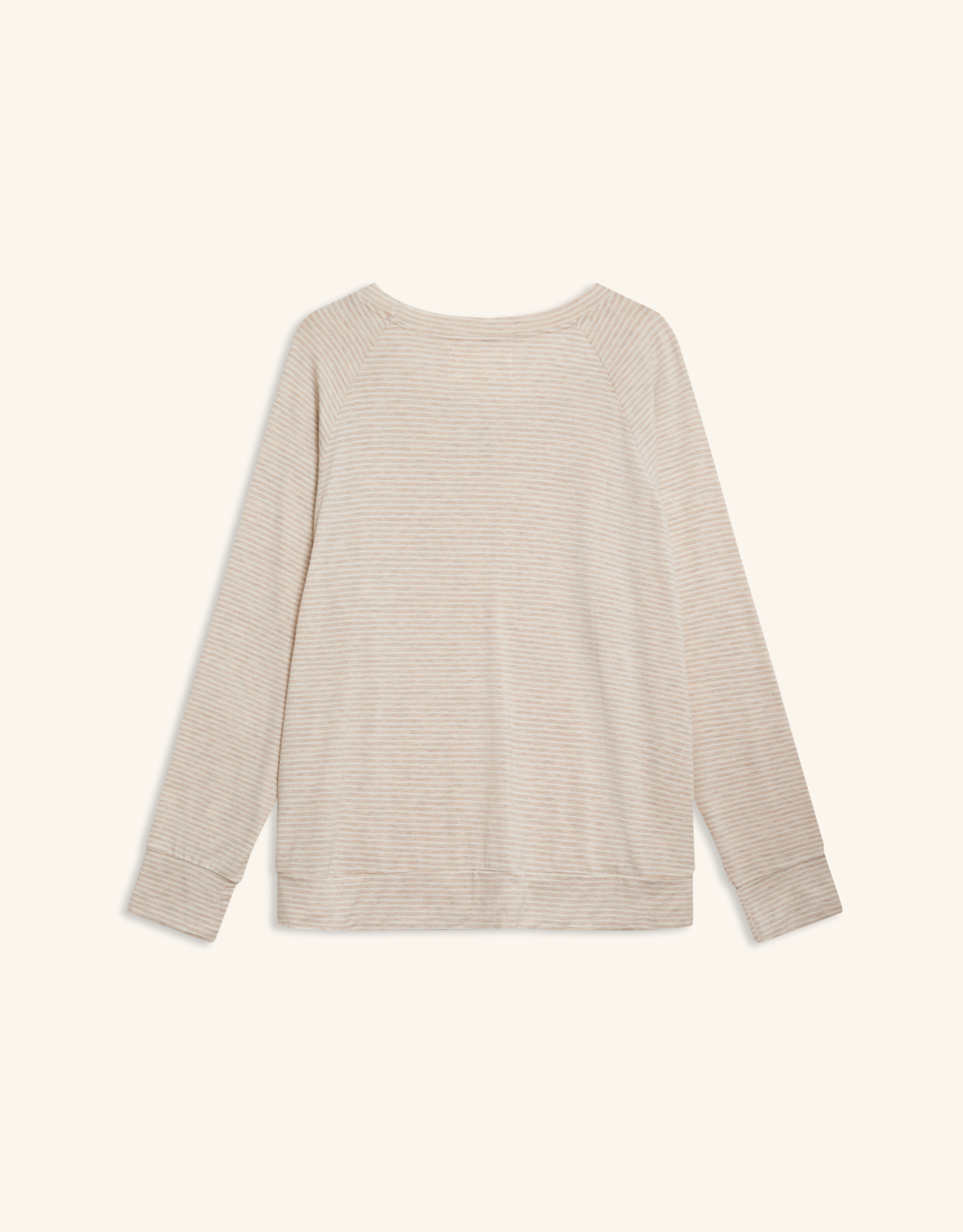 Bel Air Sweatshirt - Oatmeal and White Stripe