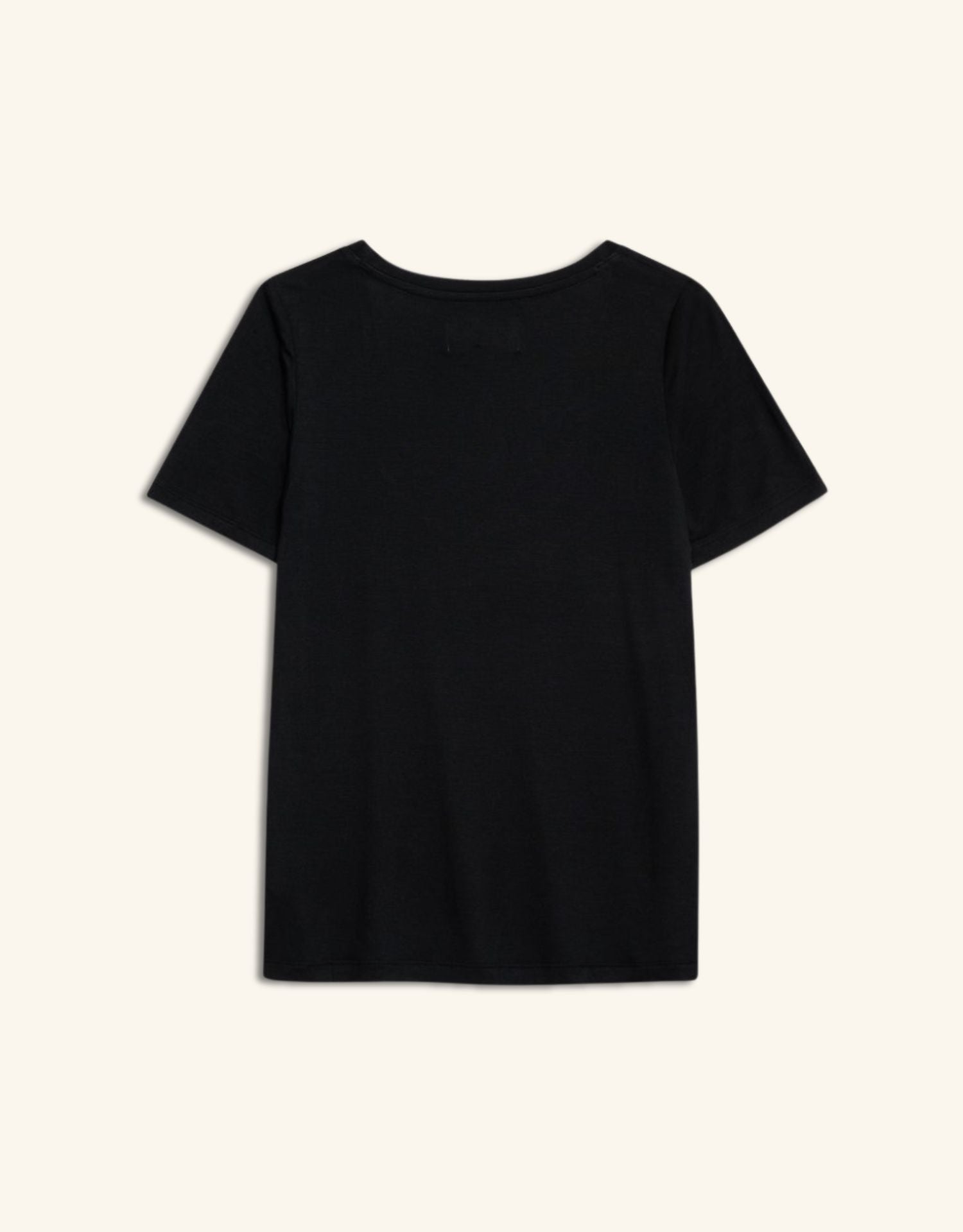Boston Scoop Neck Tee - Black