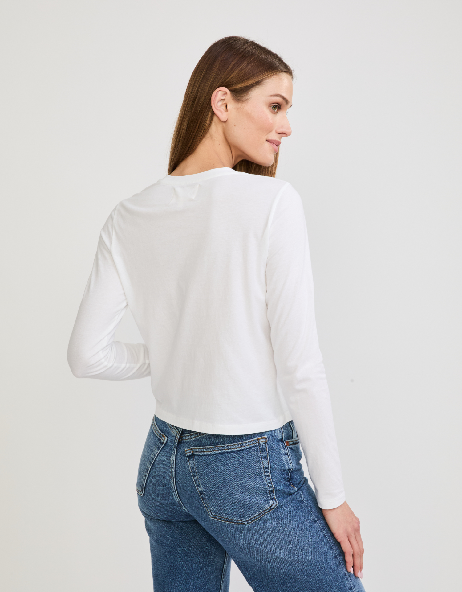 Austin Long Sleeve Tee - White