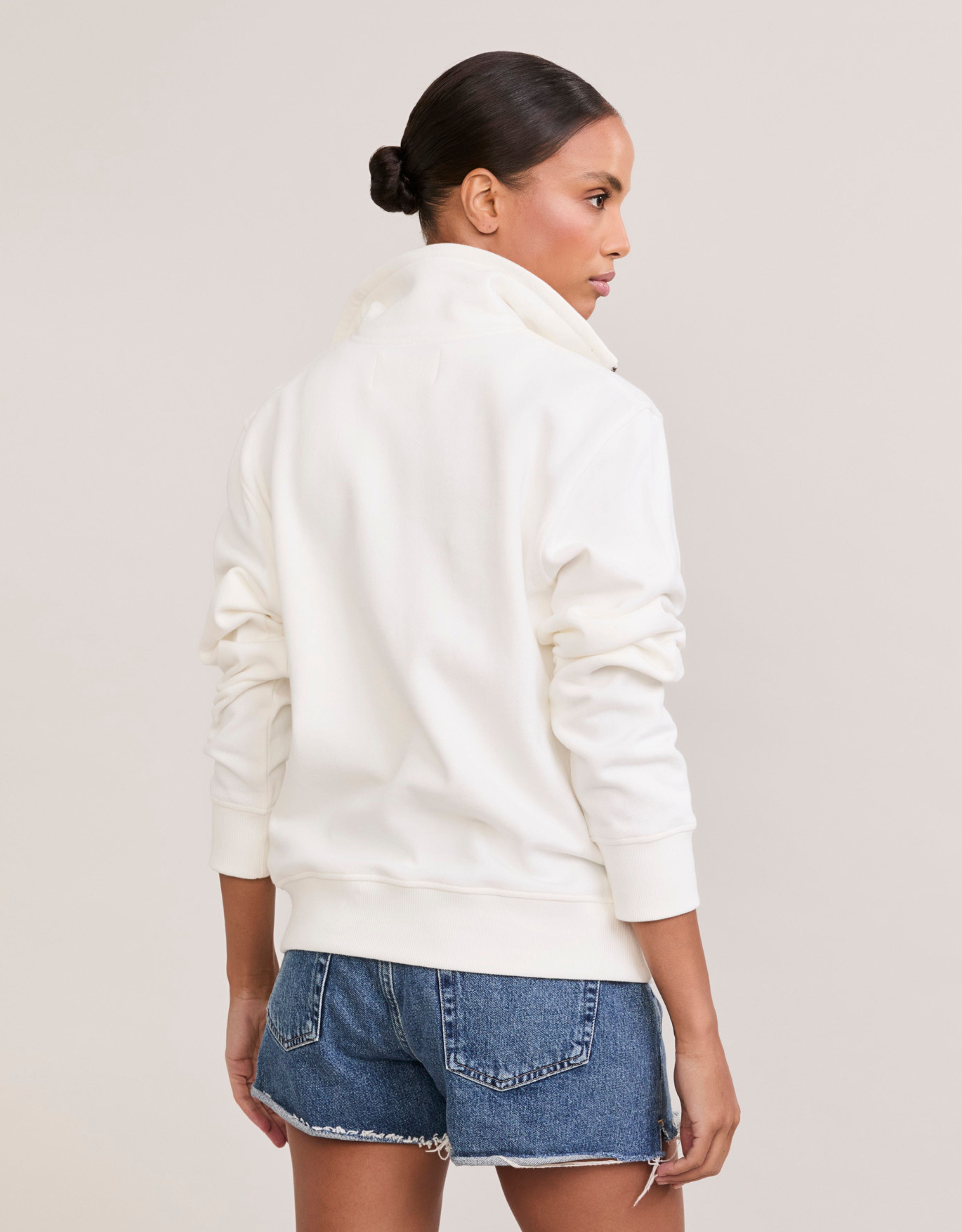 Oxford Unisex Quarter Zip - White