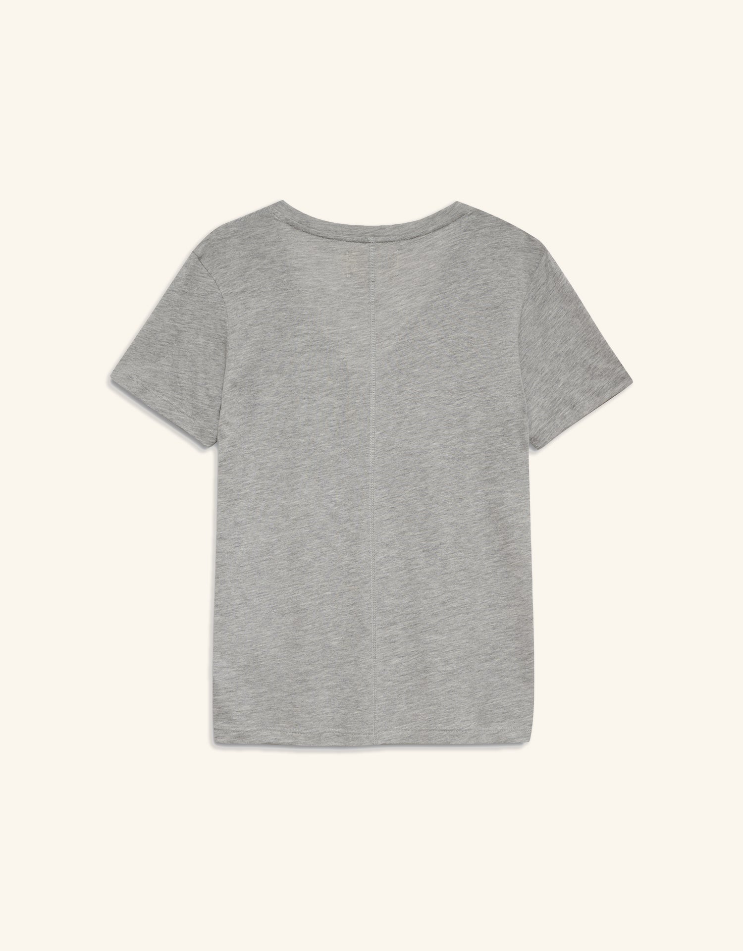 Charleston V Neck Tee - Heather Grey