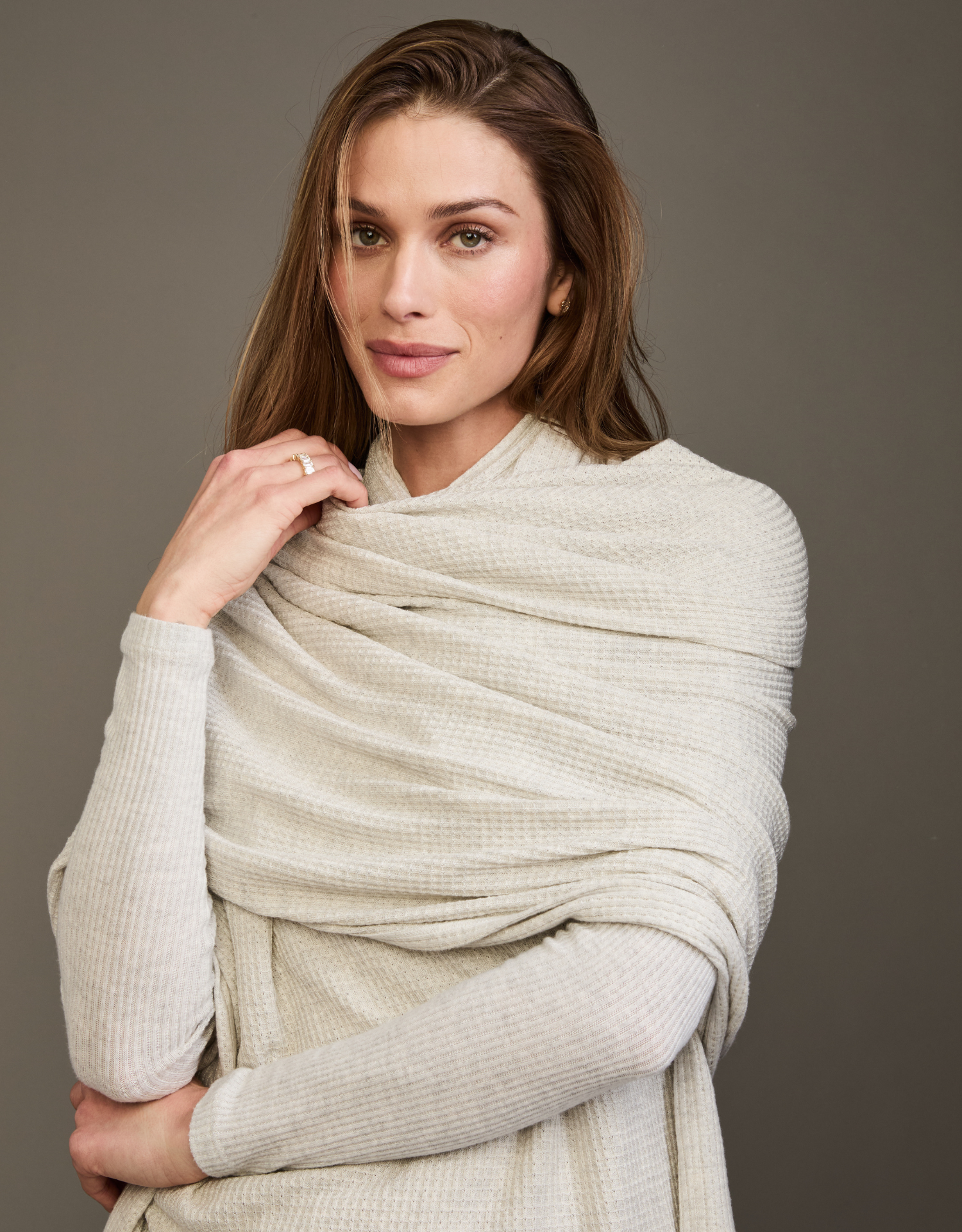 Big Sky Wrap - Heather Ash
