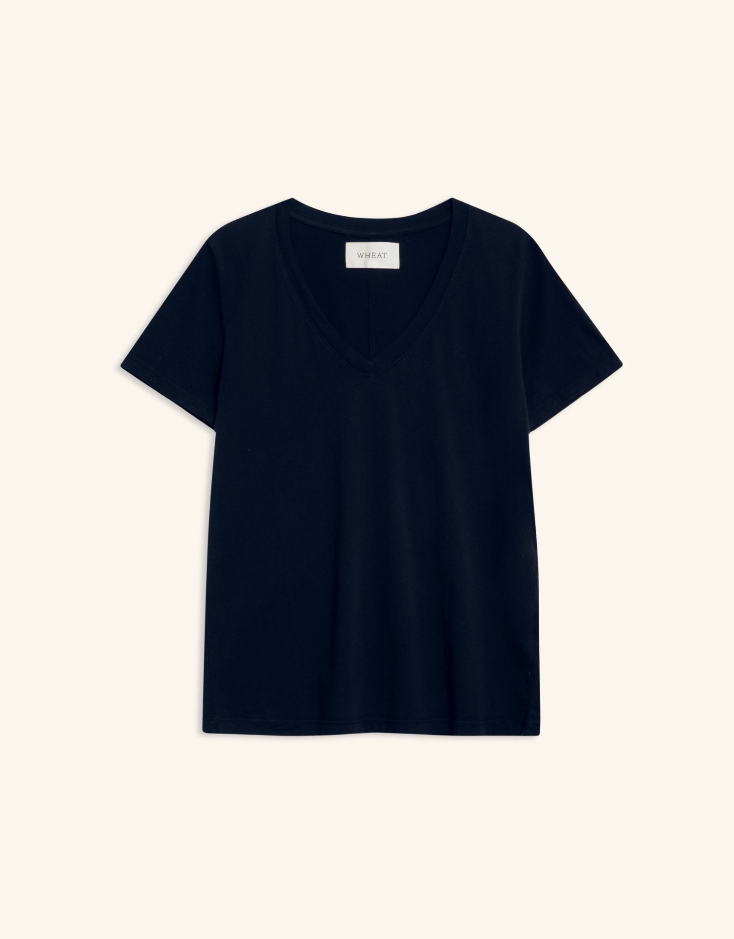 Charleston V Neck Tee - Navy