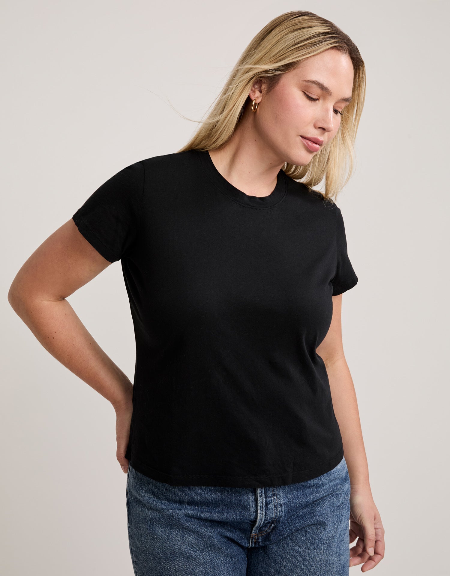 Charlotte Crew Neck Tee - Black