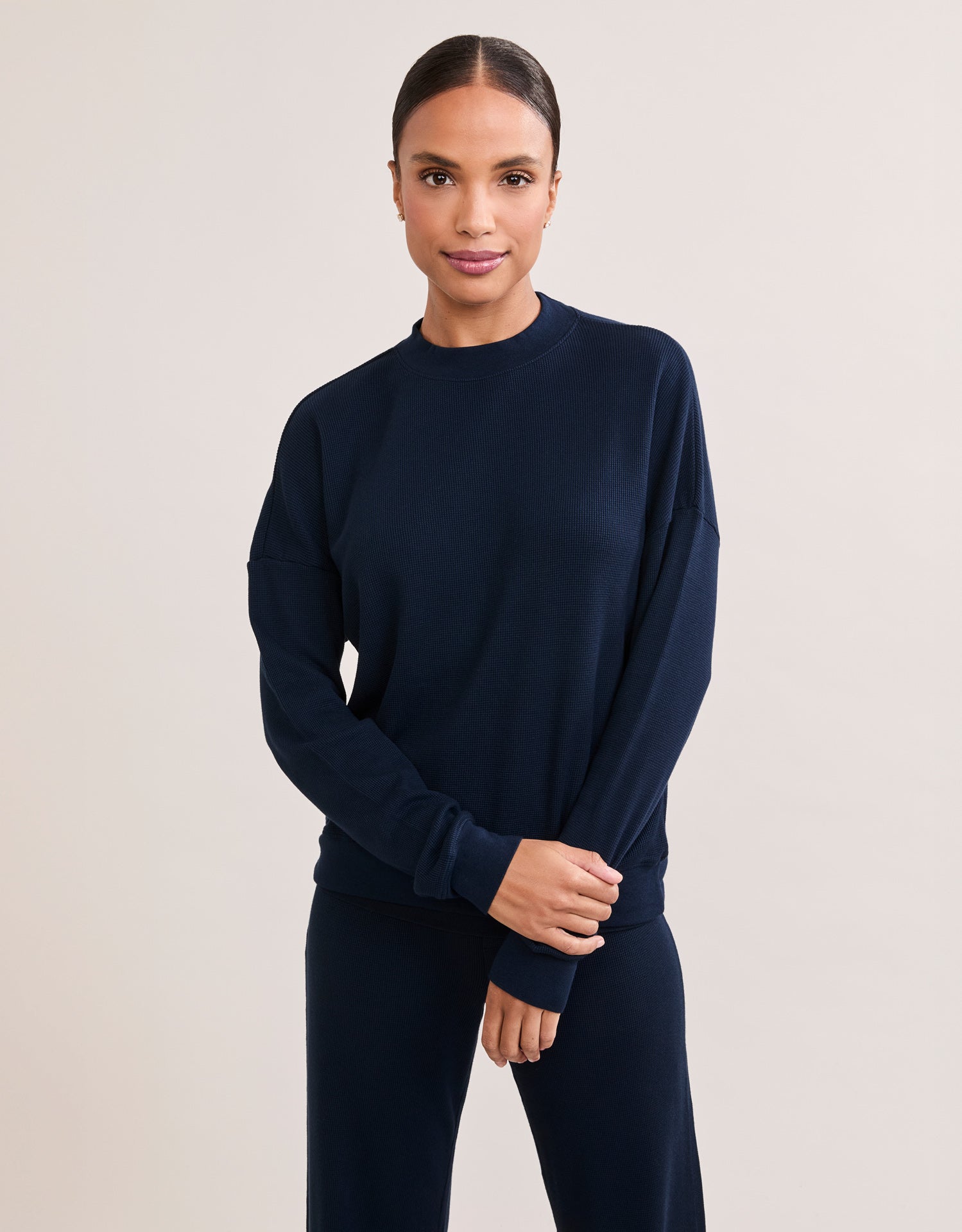 Denver Thermal Mock Neck - Navy