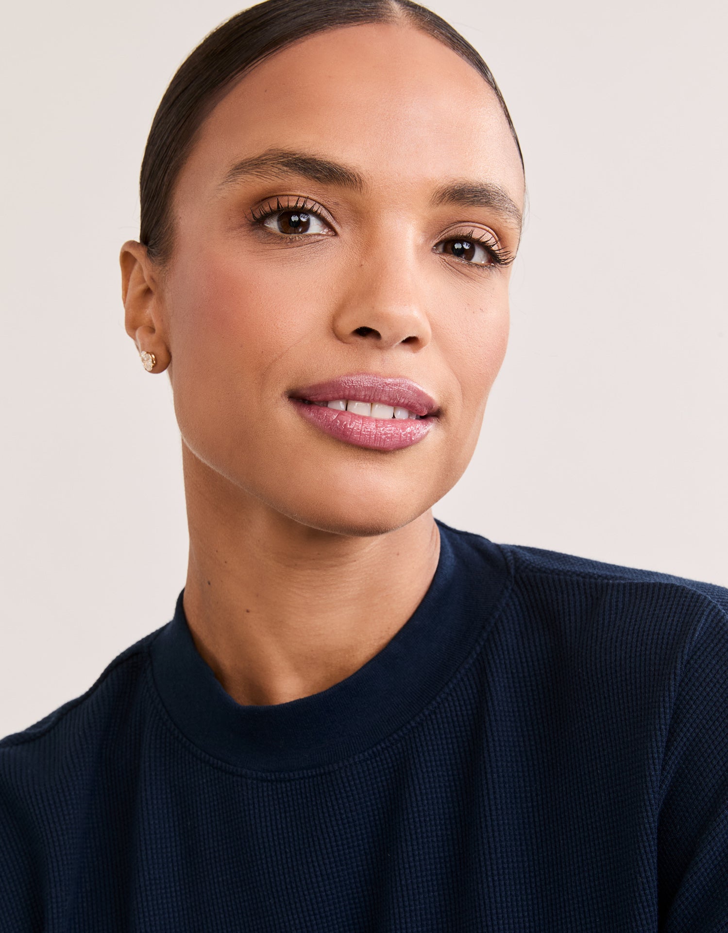 Denver Thermal Mock Neck - Navy