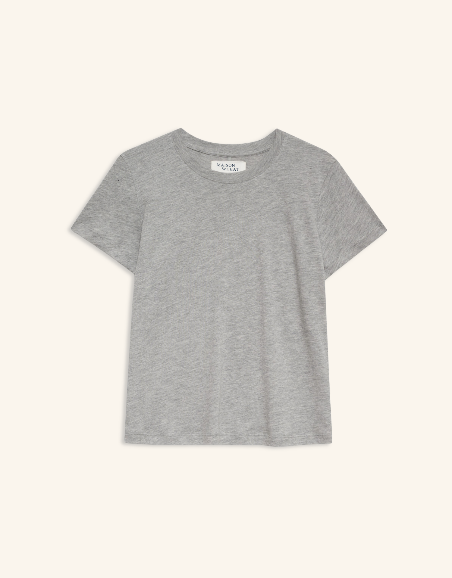 Charlotte Crew Neck Tee - Heather Grey