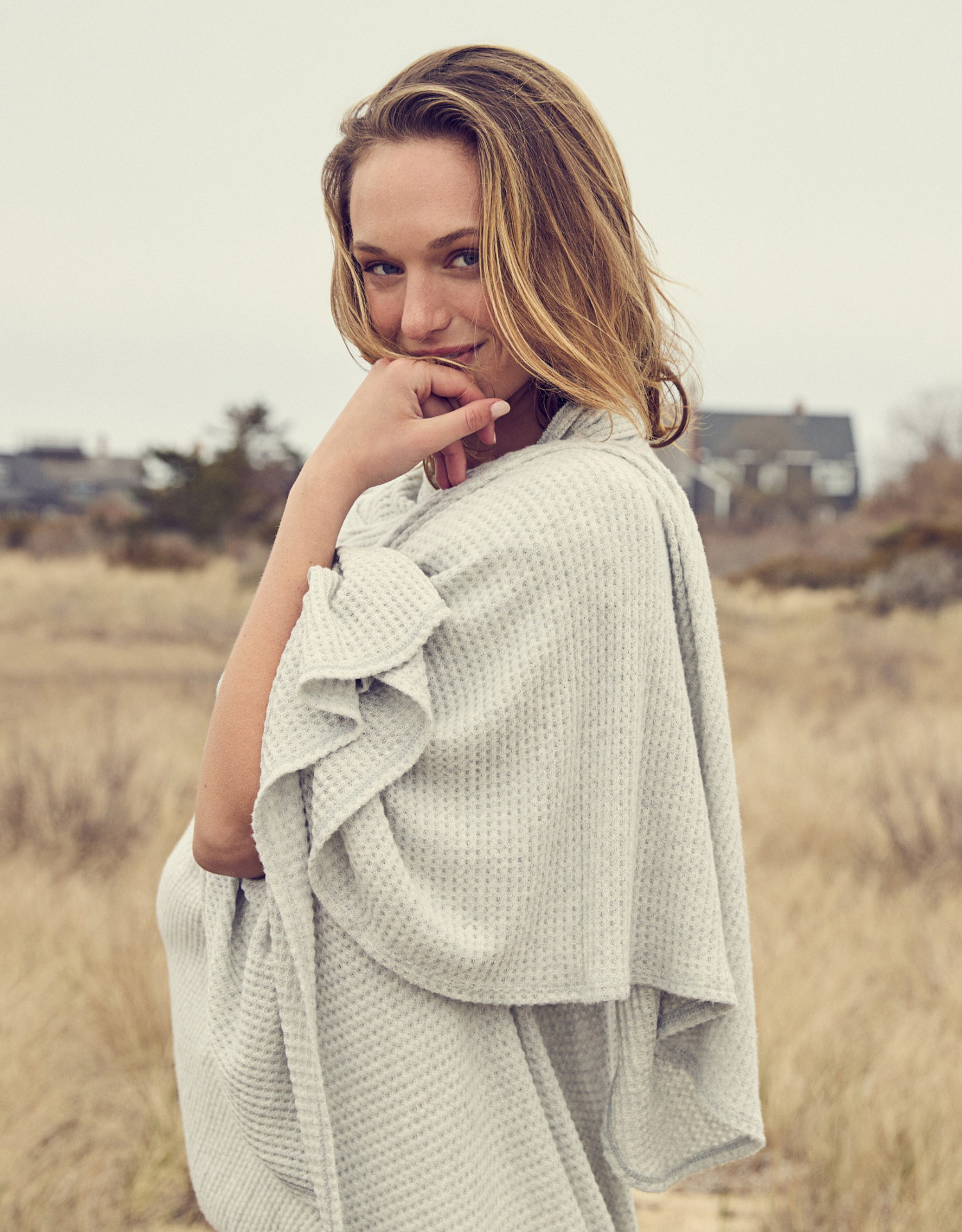 Big Sky Wrap - Heather Ash