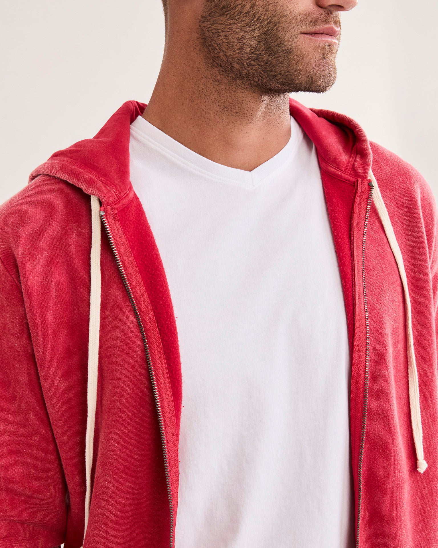 Georgetown Unisex Zip Hoodie - Cherry