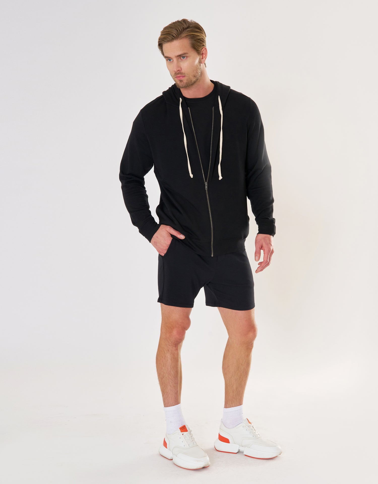 Richmond Unisex Zip Hoodie - Black