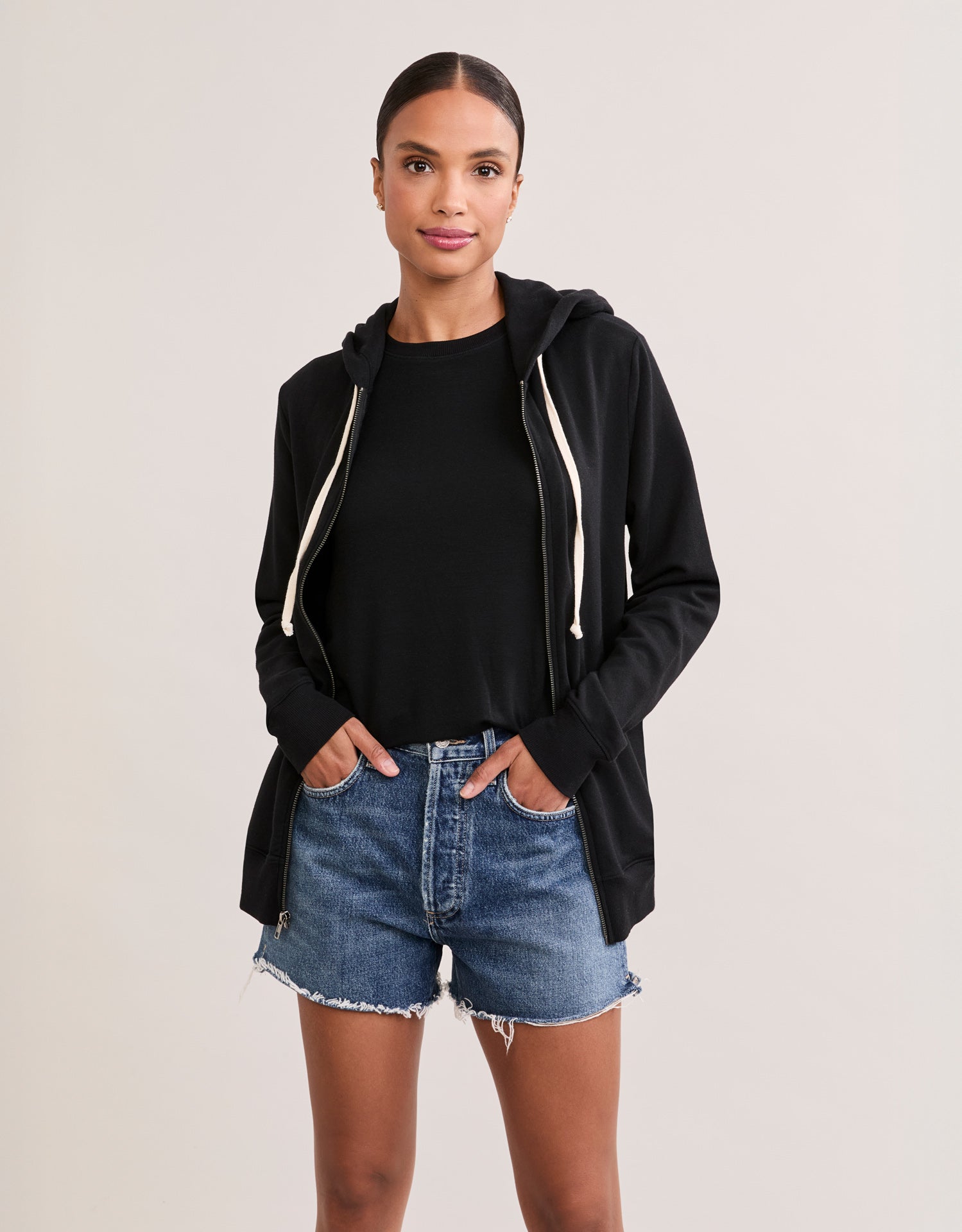 Richmond Unisex Zip Hoodie - Black