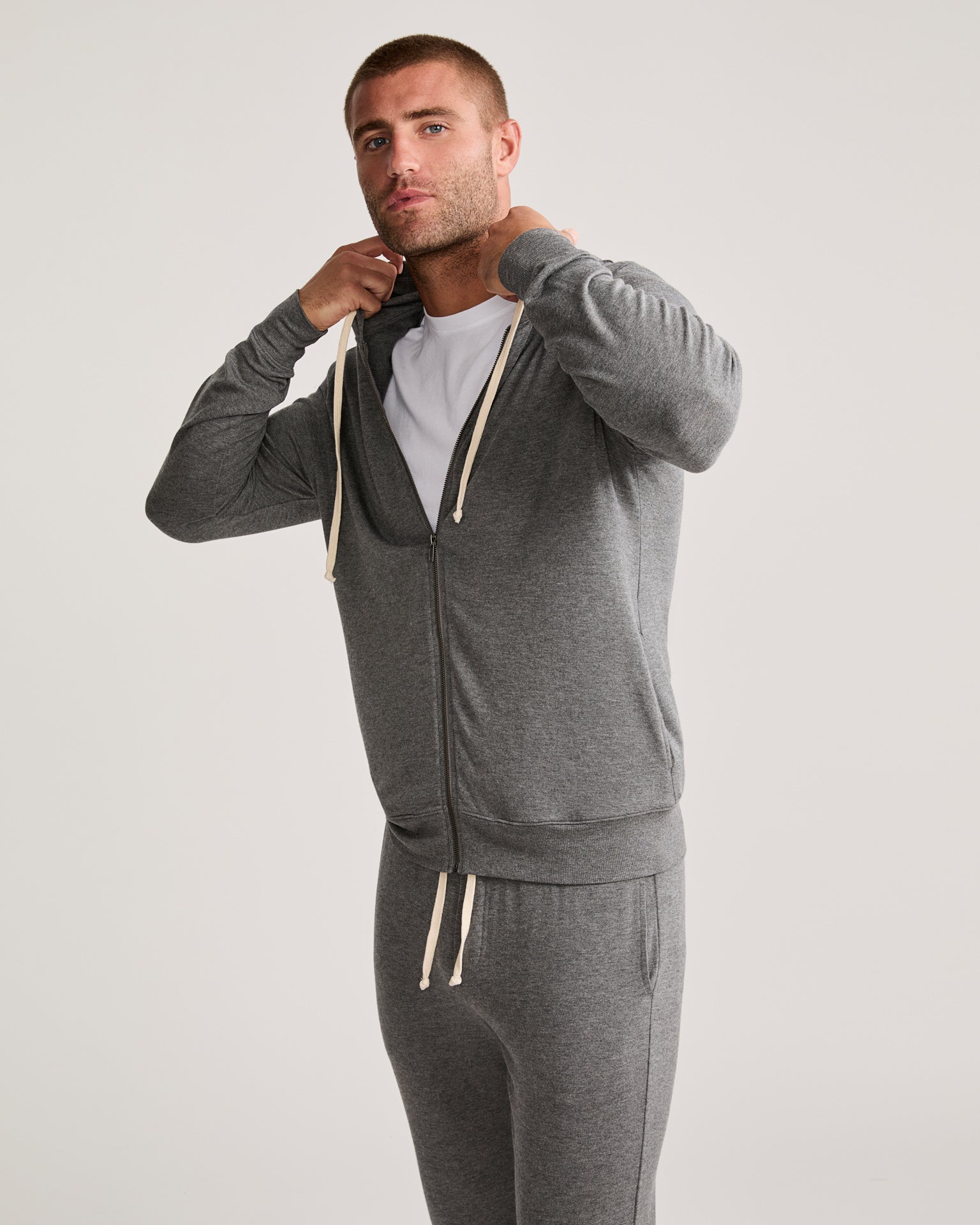 Richmond Unisex Zip Hoodie - Charcoal