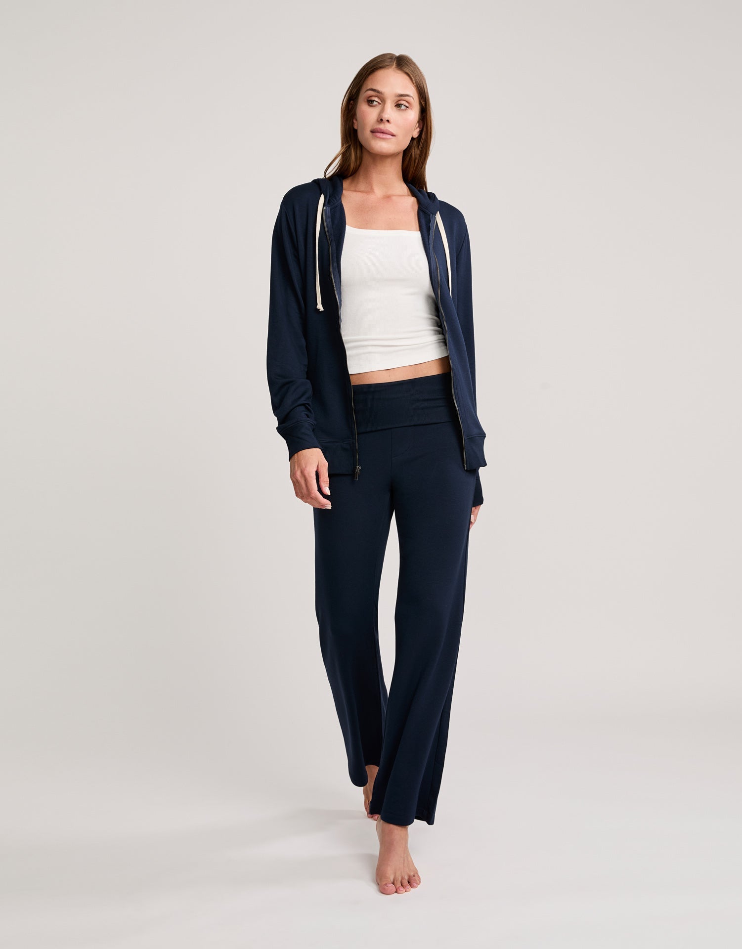 Richmond Unisex Zip Hoodie - Navy