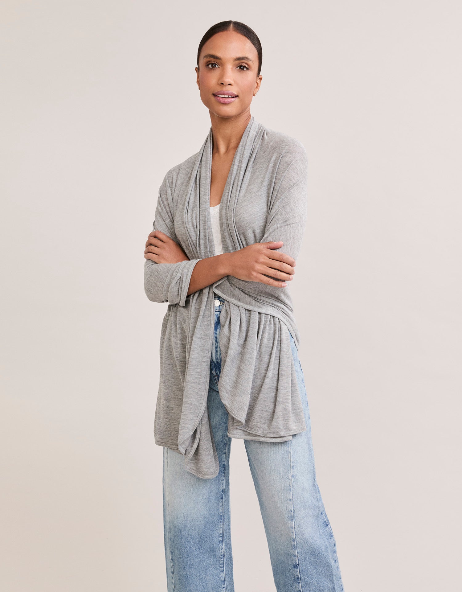 Salt Lake City Wrap - Heather Grey