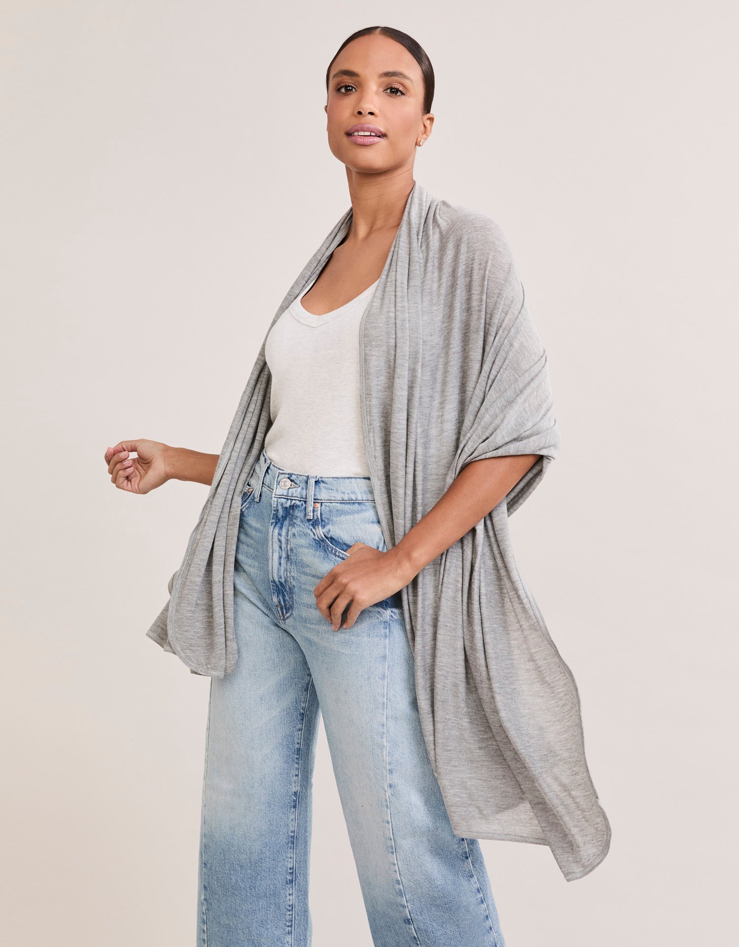 Salt Lake City Wrap - Heather Grey