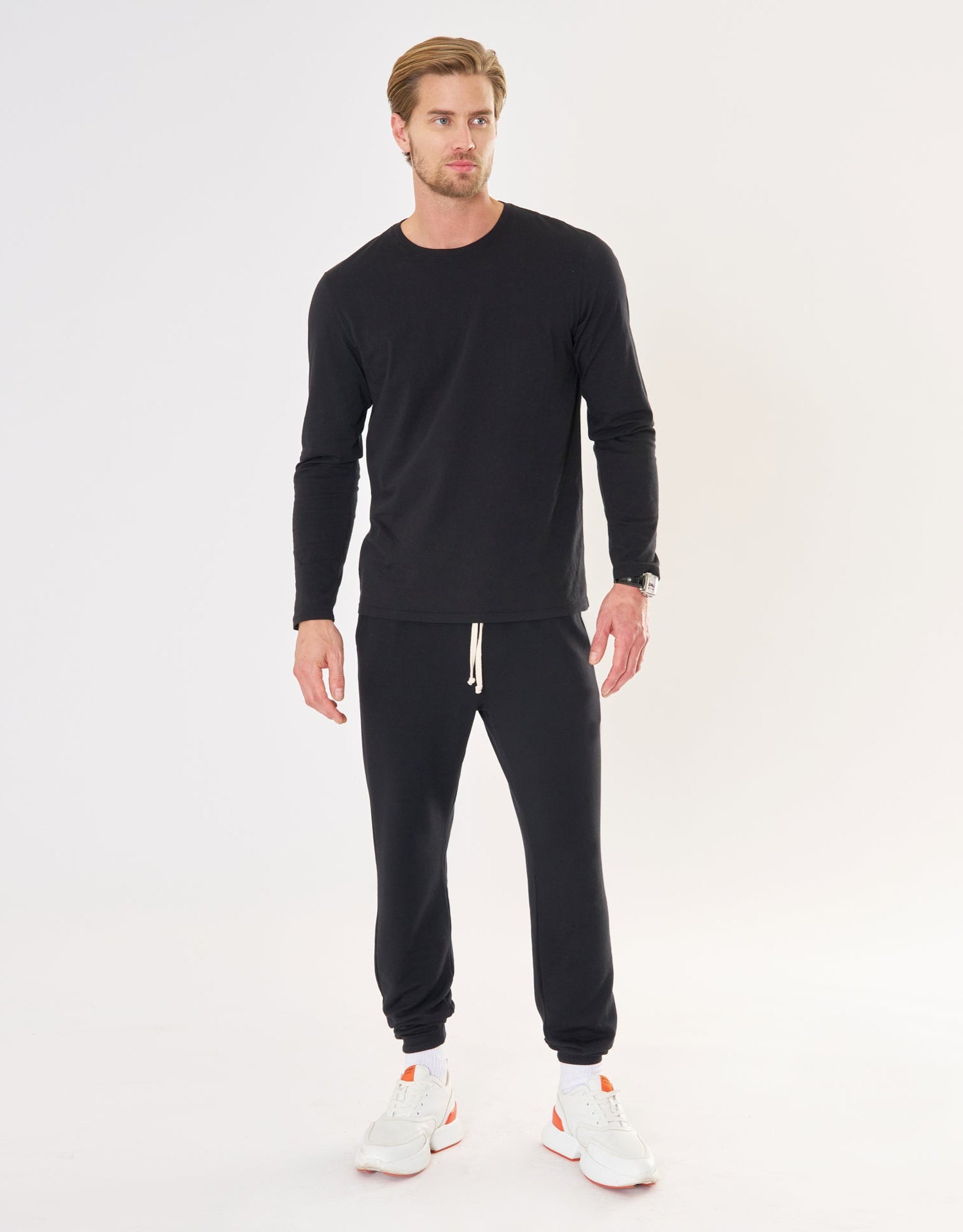 Venice Long Sleeve Tee- Black