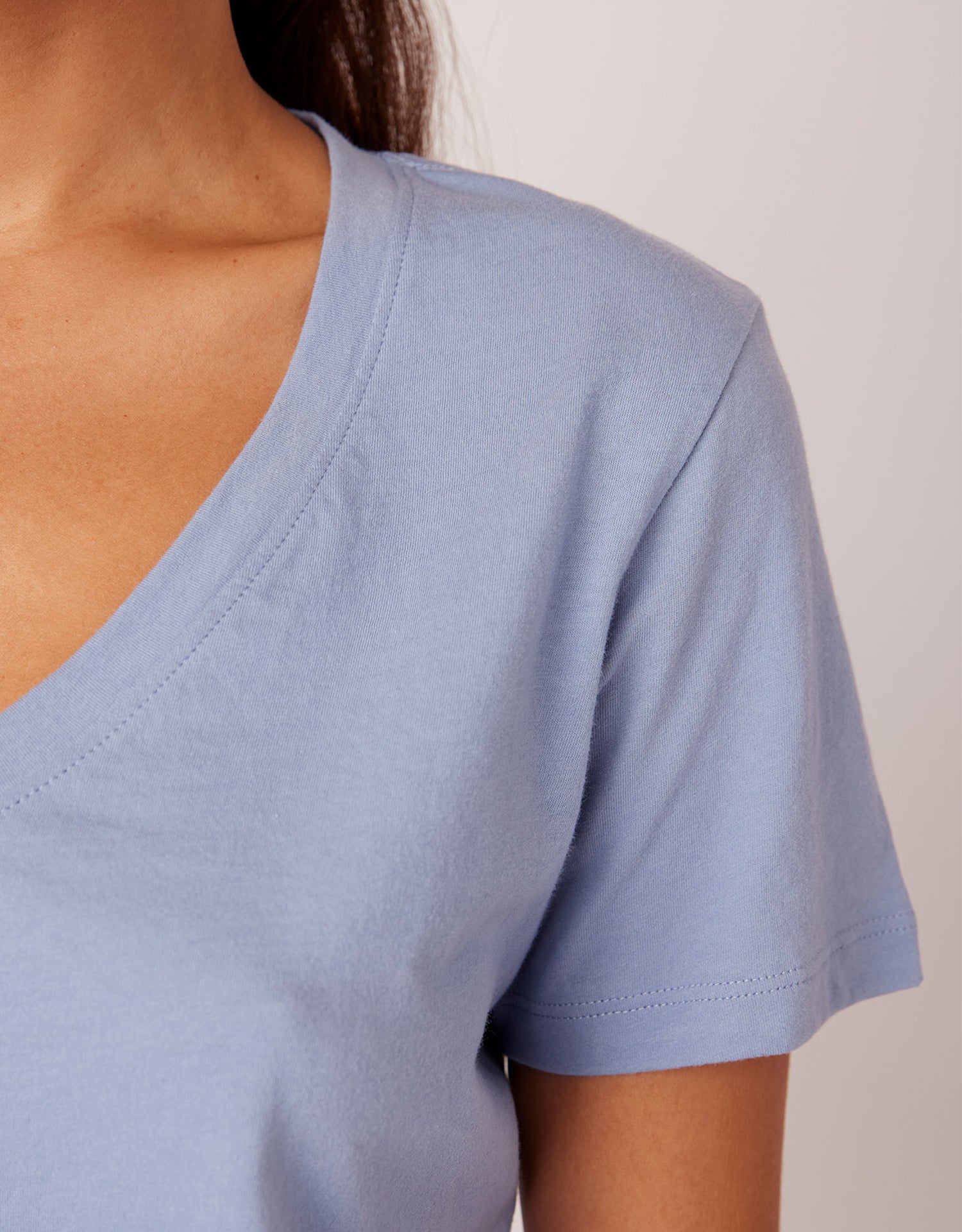 Charleston V Neck Tee - River