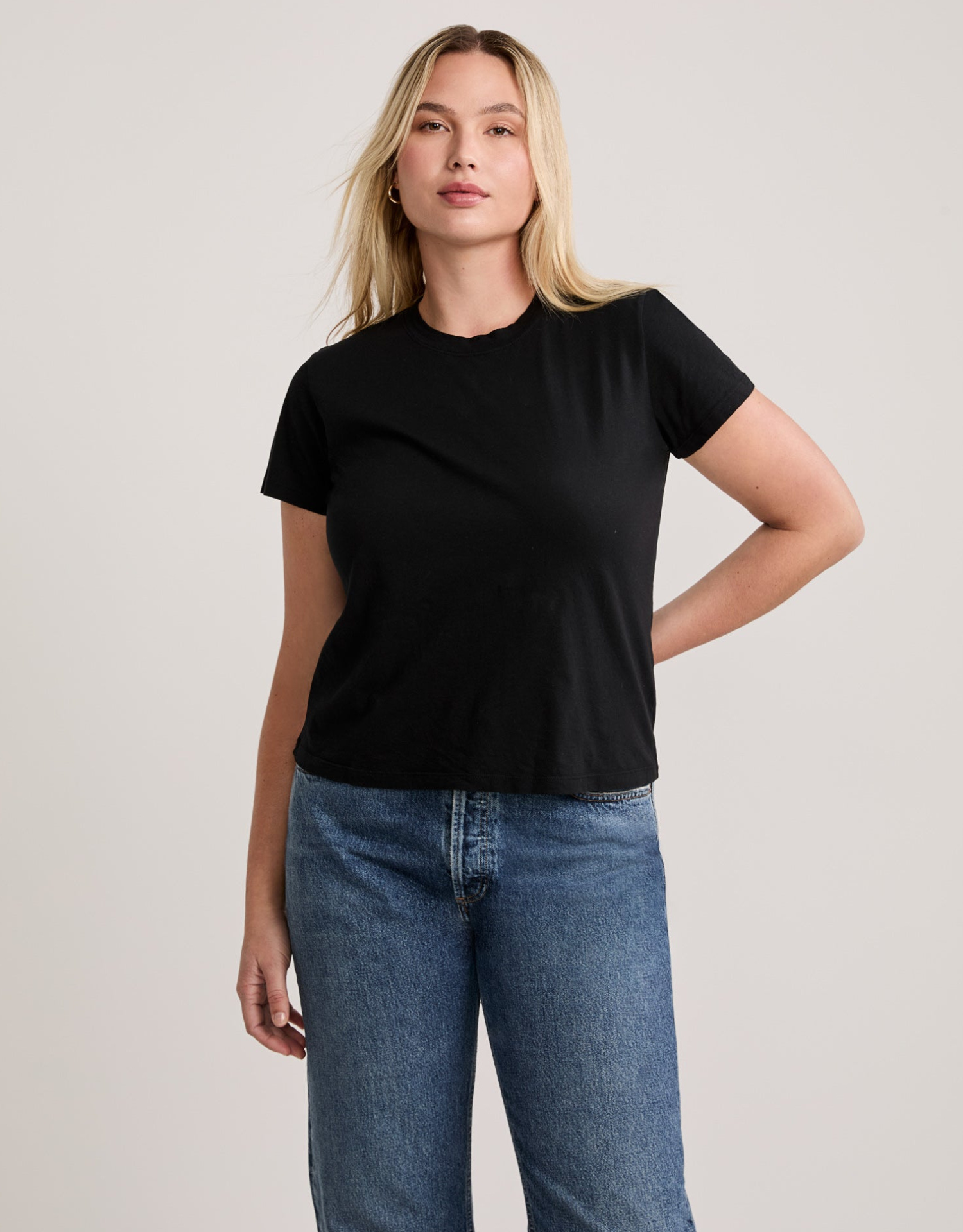 Charlotte Crew Neck Tee - Black
