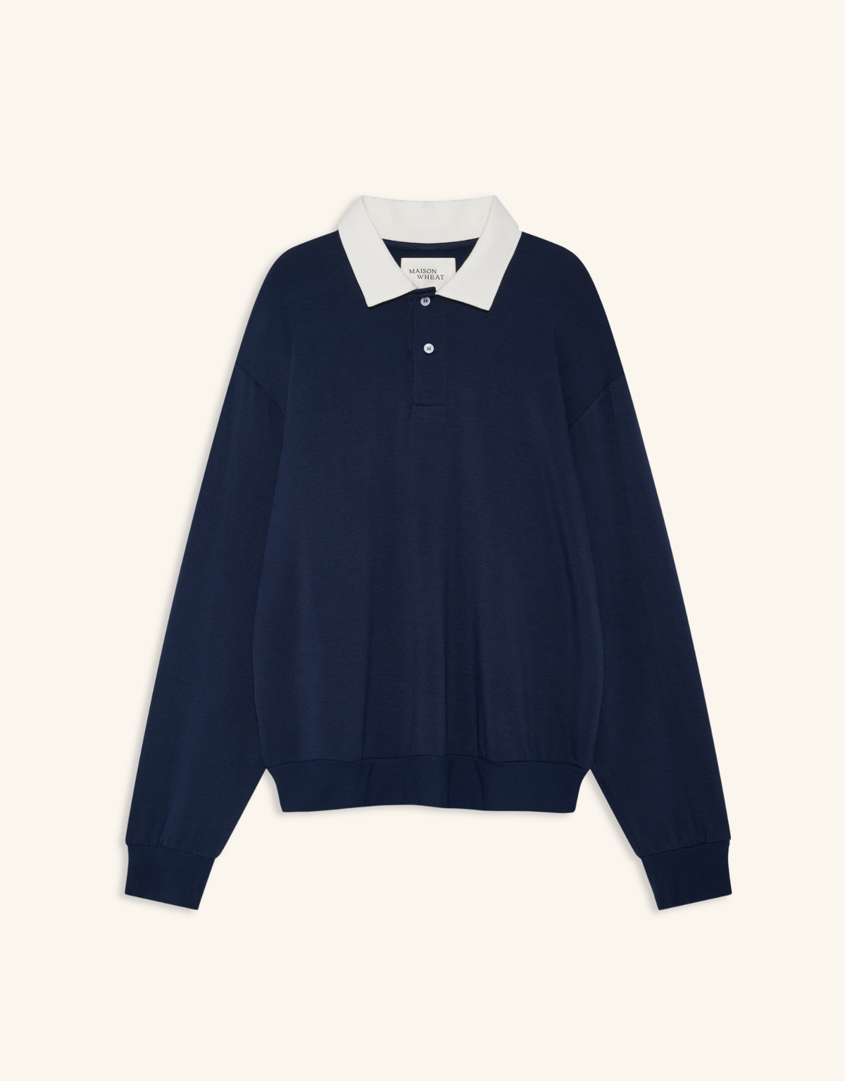 Wellington Rugby Polo - Navy/White