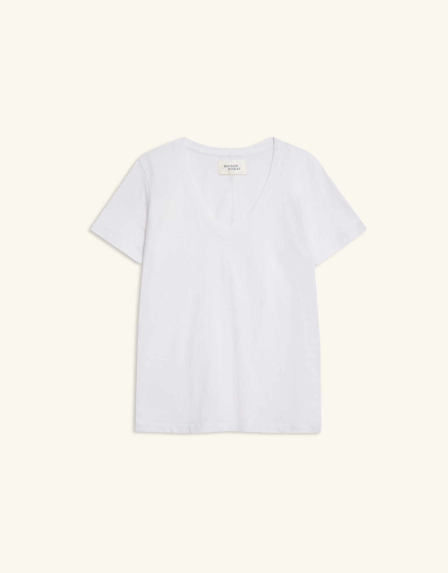 Charleston V Neck Tee - White