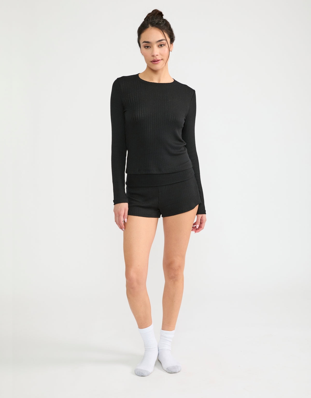 Ventura Pointelle Short - Black