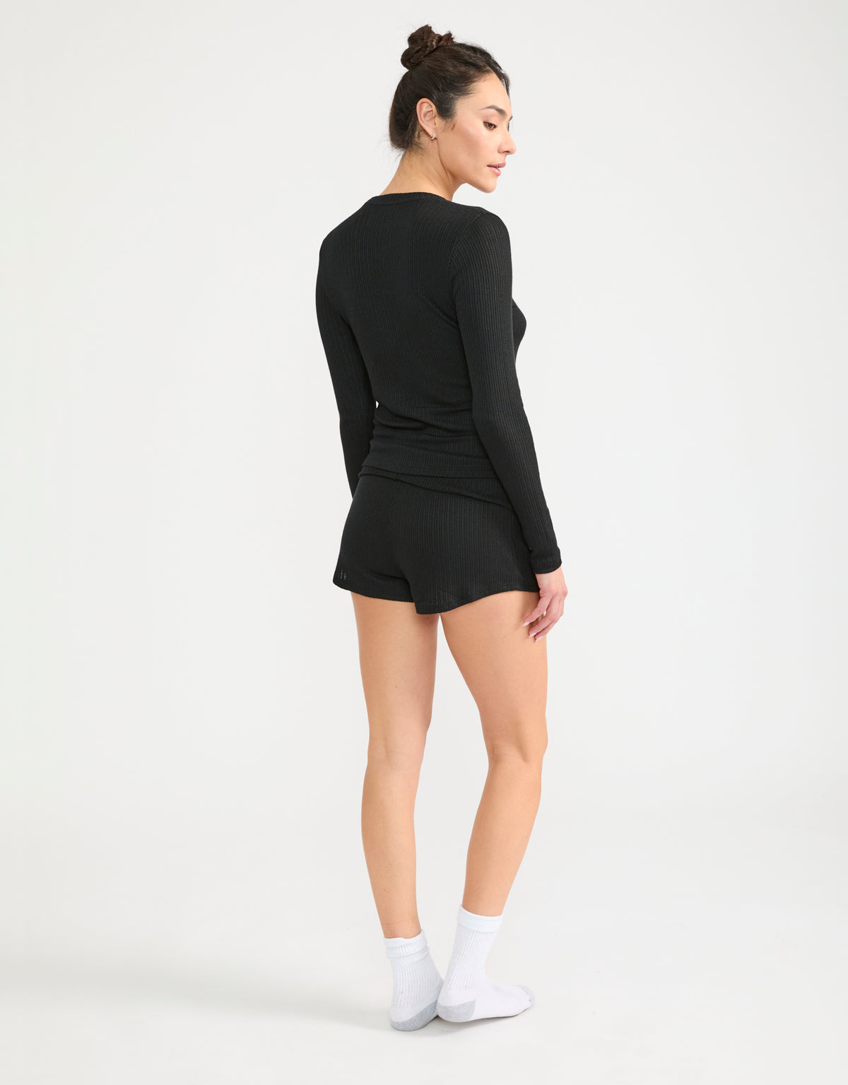 Ventura Pointelle Short - Black