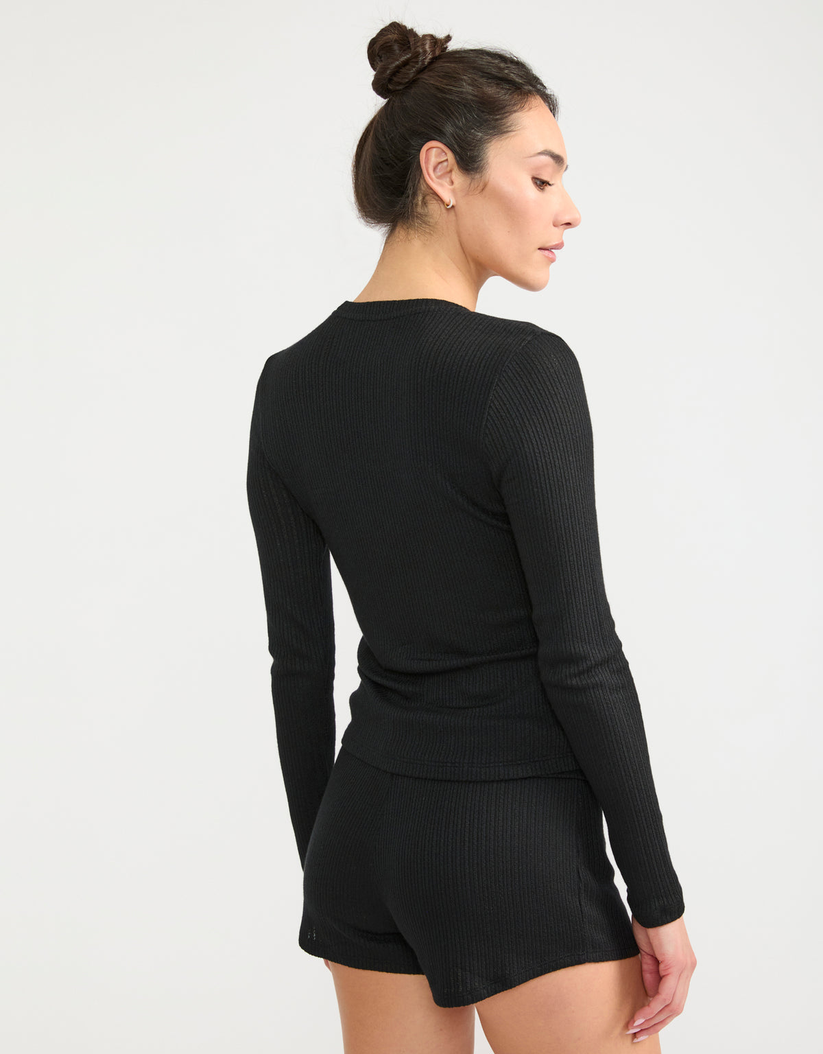 Westlake Pointelle Longsleeve - Black