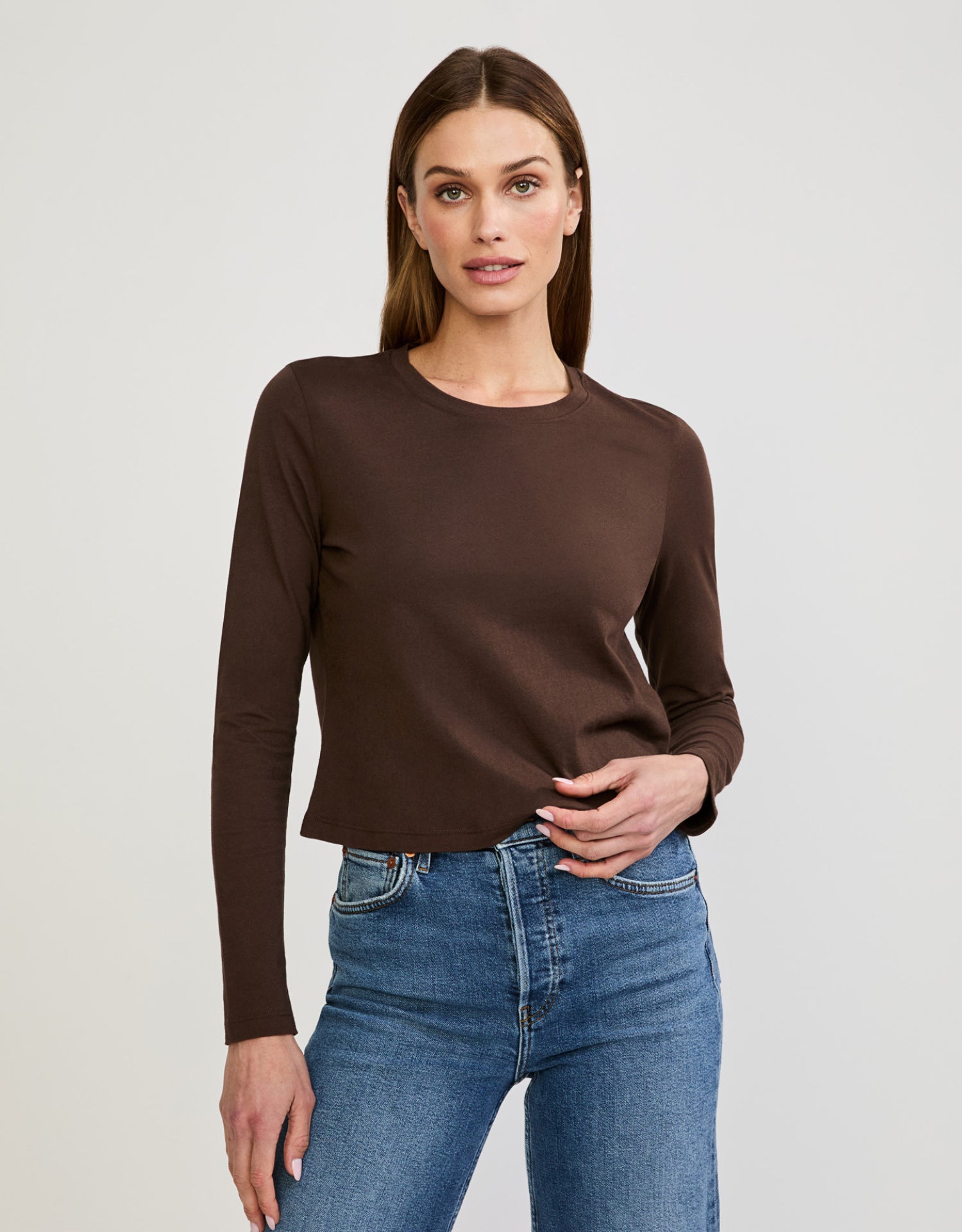 Austin Long Sleeve Tee Espresso