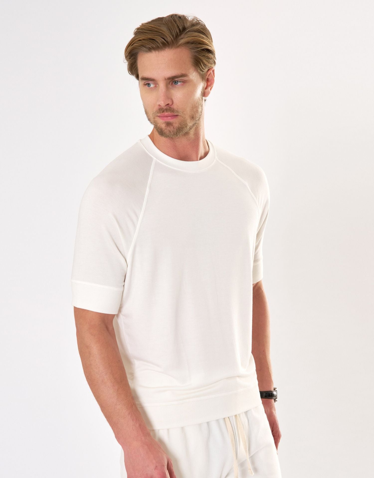 Monaco Sweatshirt Tee - White