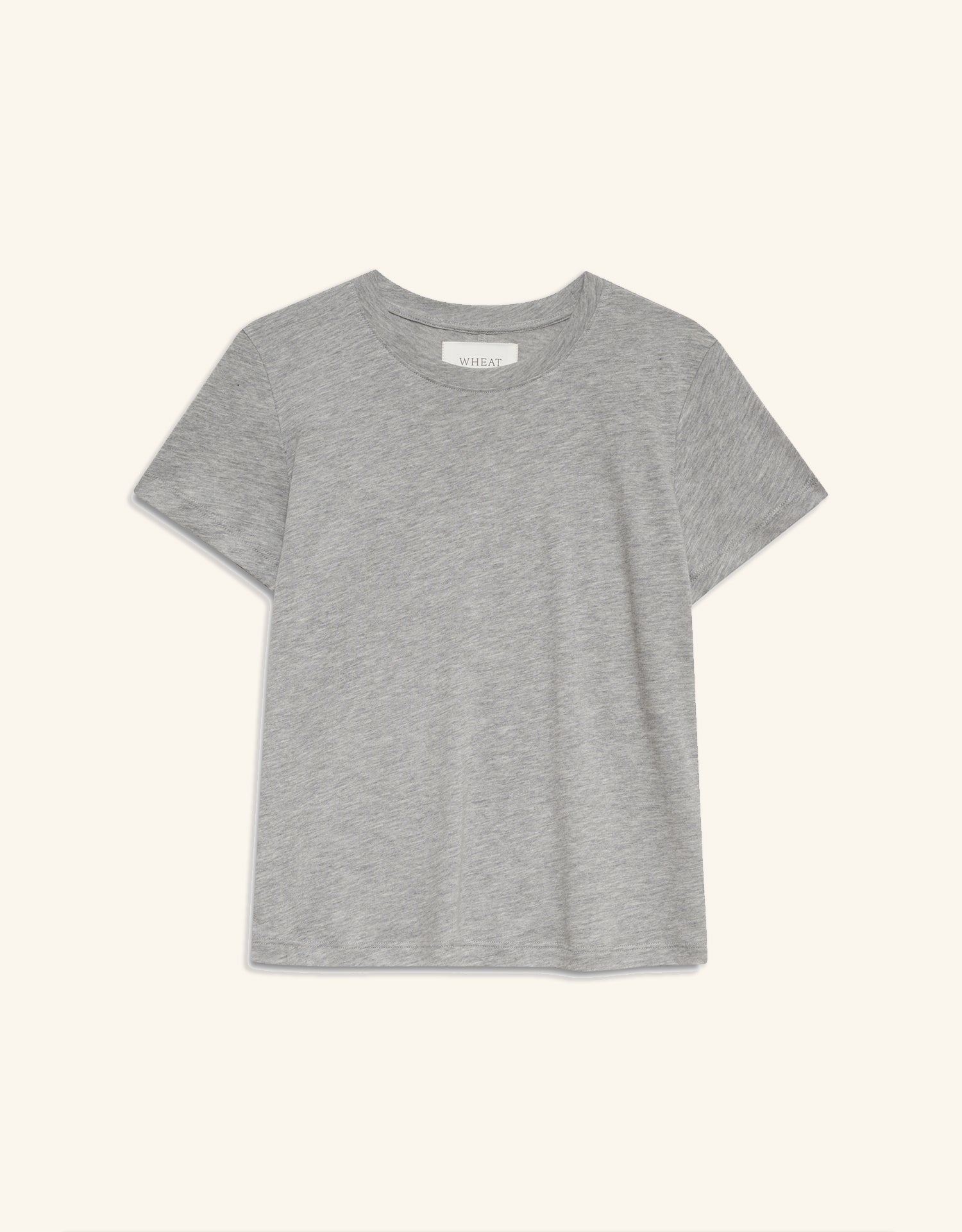 Charlotte Crew Neck Tee - Heather Grey