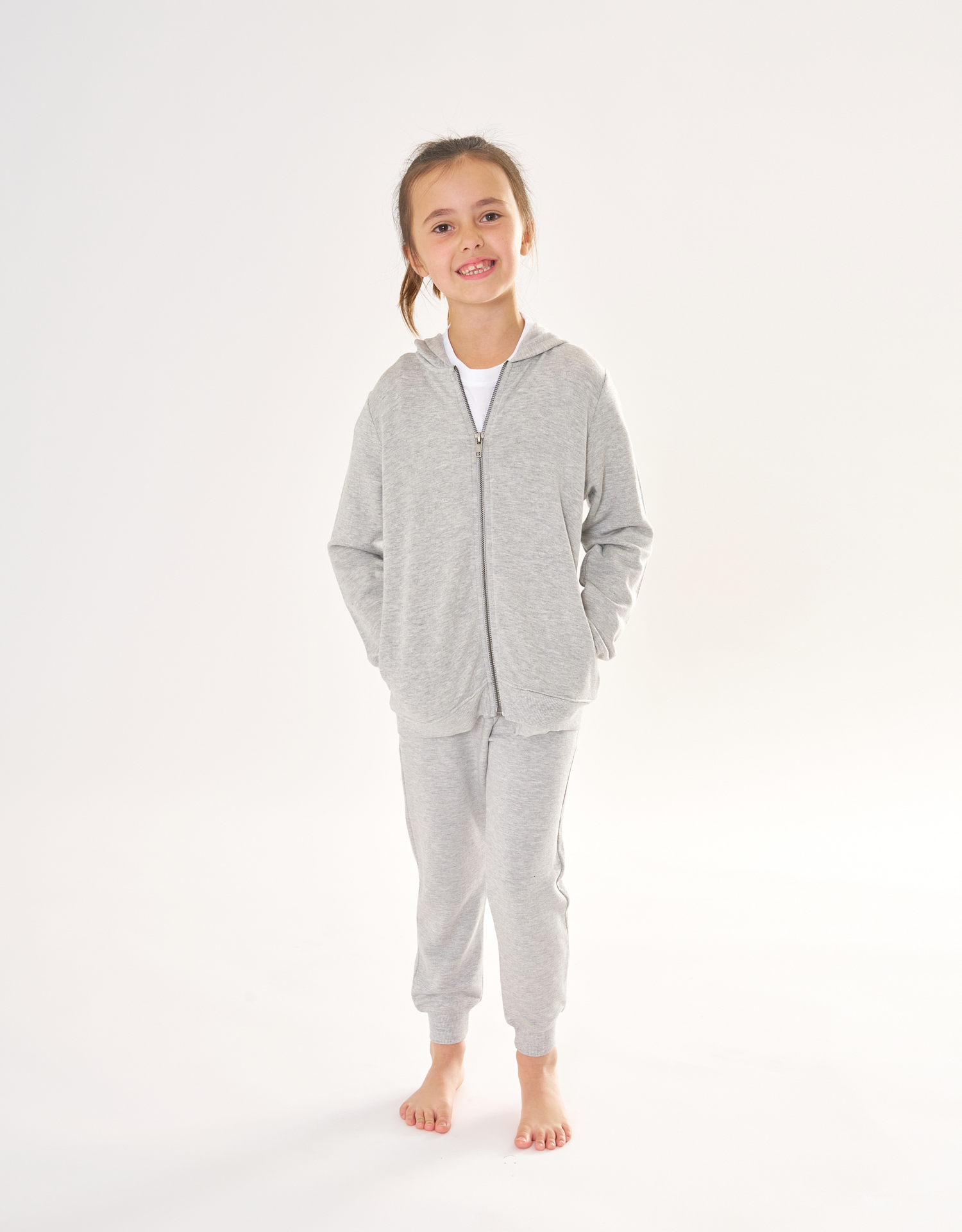 Kids Rocky Mountain Hoodie - Heather Grey